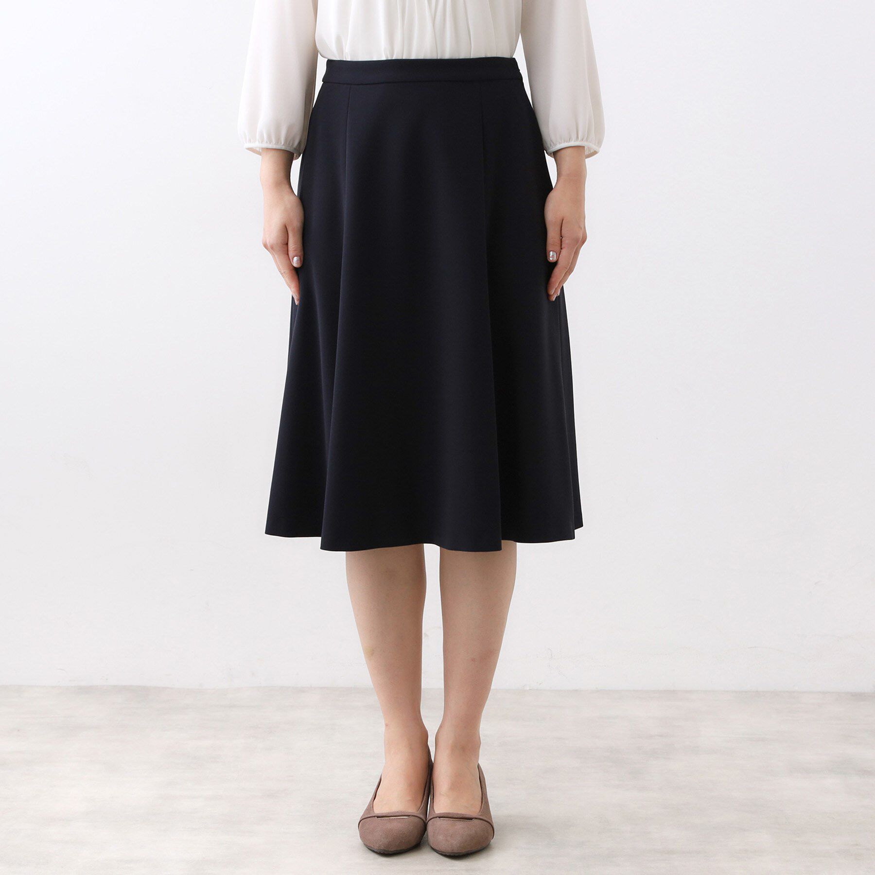 Reflect「【フォーマル／入卒／セットアップ可】フリュイドフレアスカート」|スカート|