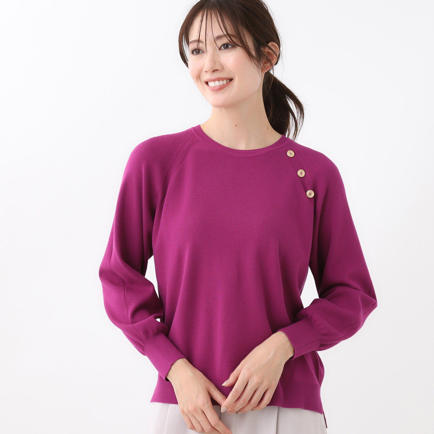 Reflect「【ゆったり着られる◎】ラグランスリーブニット」|ニット・セーター|