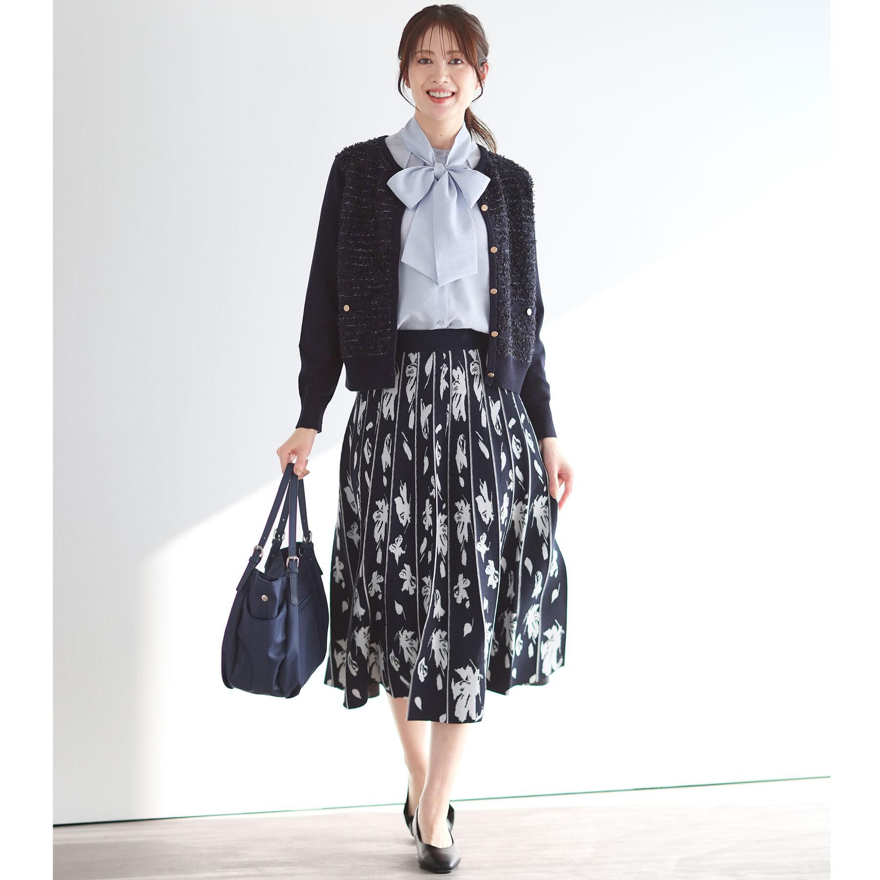 Reflect「【着映え◎】ツイード風ニットカーディガン」|カーディガン|