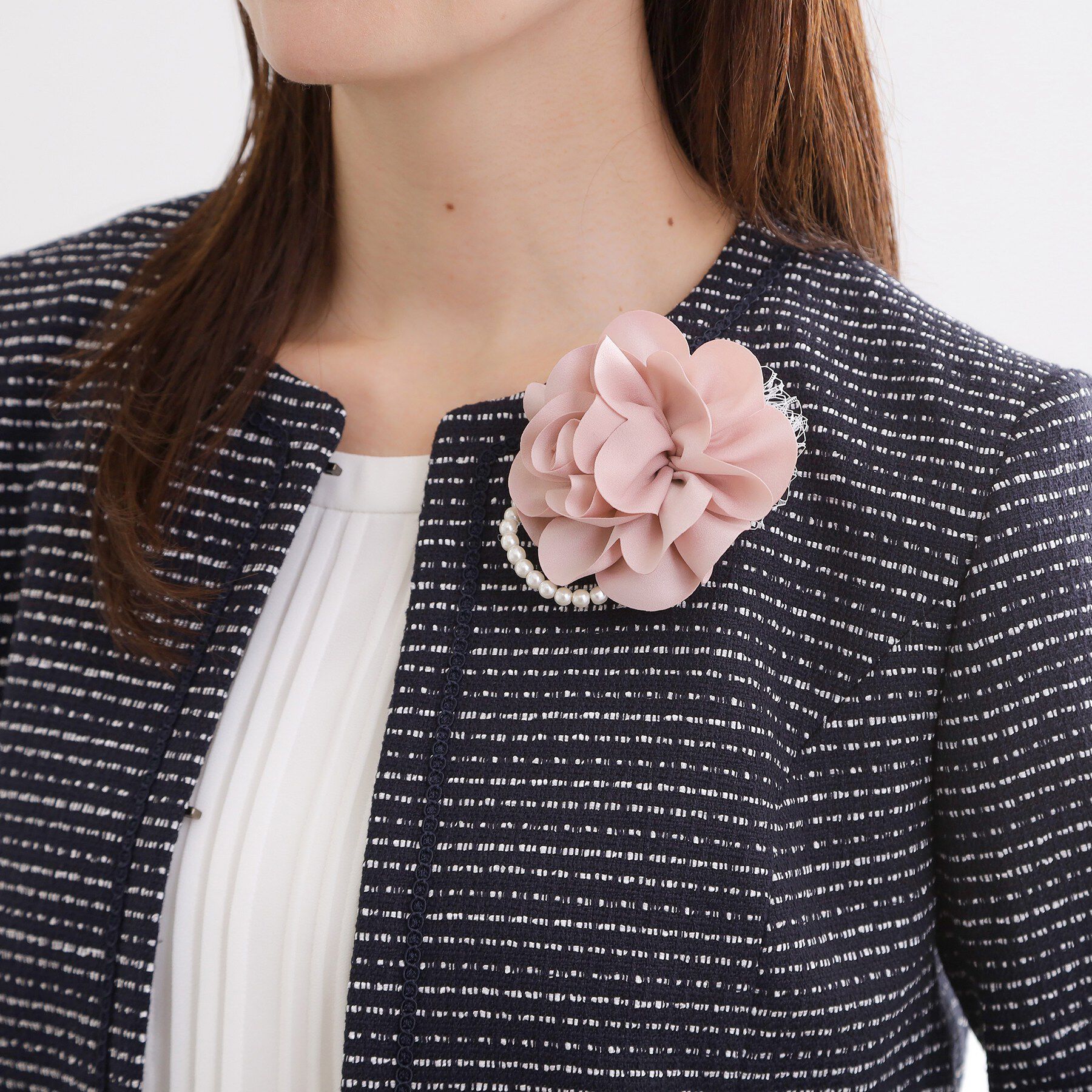 Reflect「【フォーマル／入卒】レースフラワーミニコサージュ」|ブローチ・コサージュ|