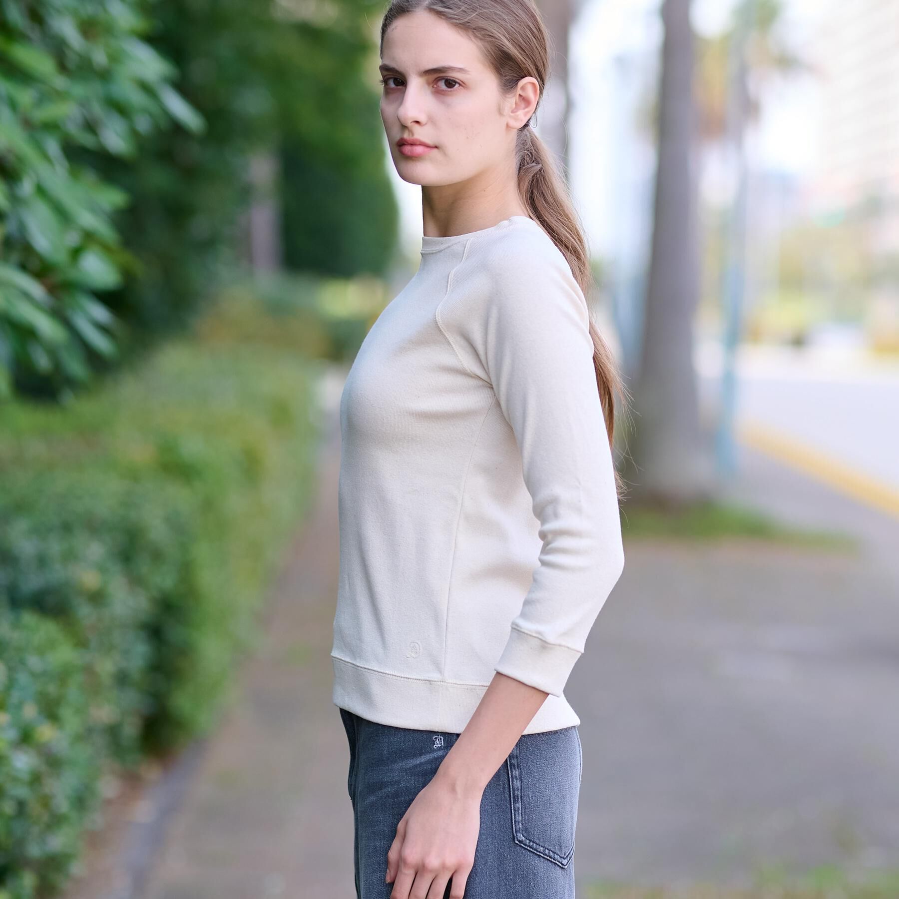 DRESSTERIOR「ラグランスリーブコットンプルオーバー」|パーカー|