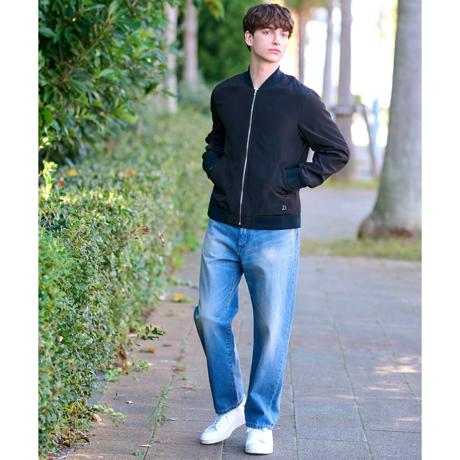 DRESSTERIOR「SDG&rsquo;s ブラックMA－1 ジャケット」|ブルゾン・スタジャン|