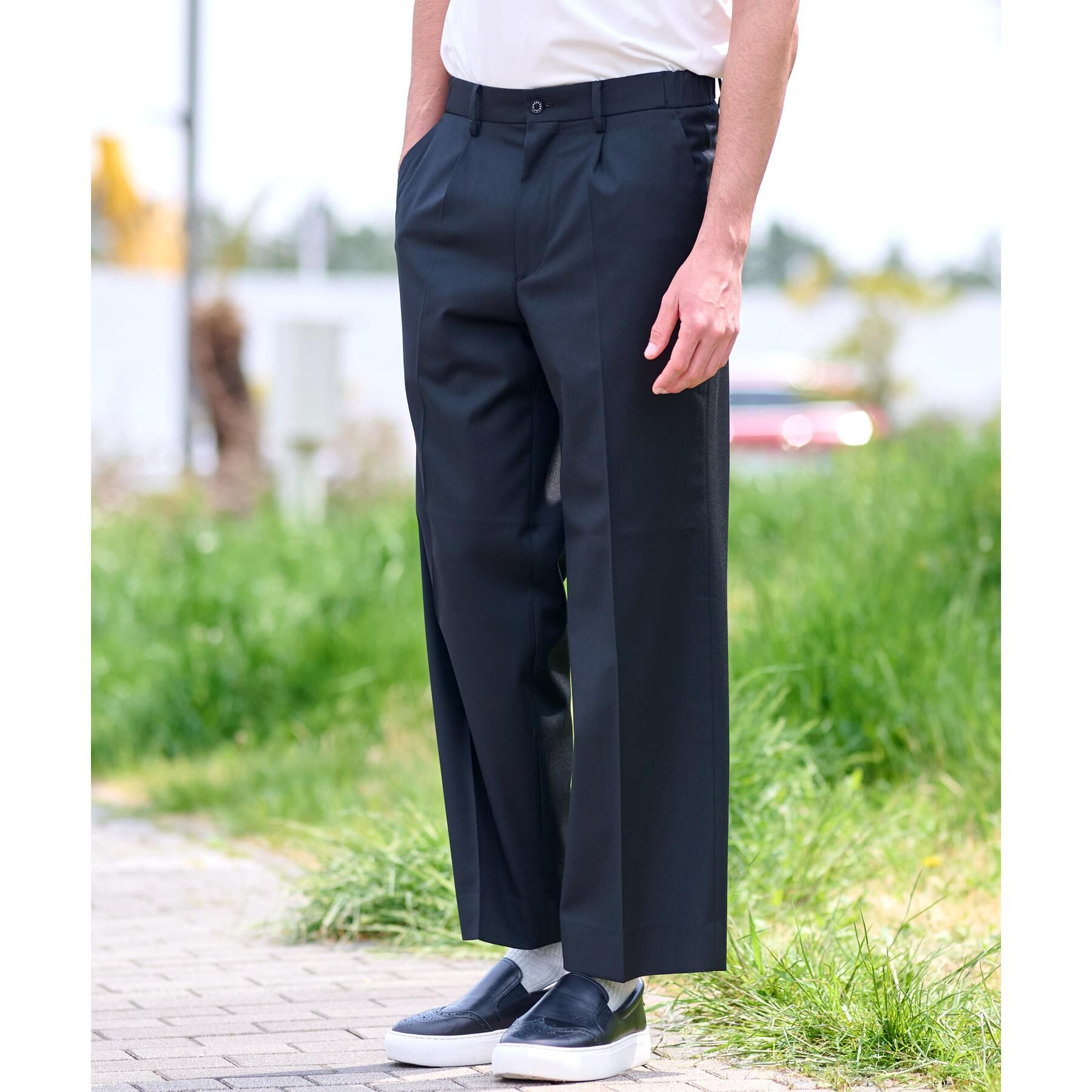 DRESSTERIOR「ウールブレンド イージーワイドパンツ」|その他|