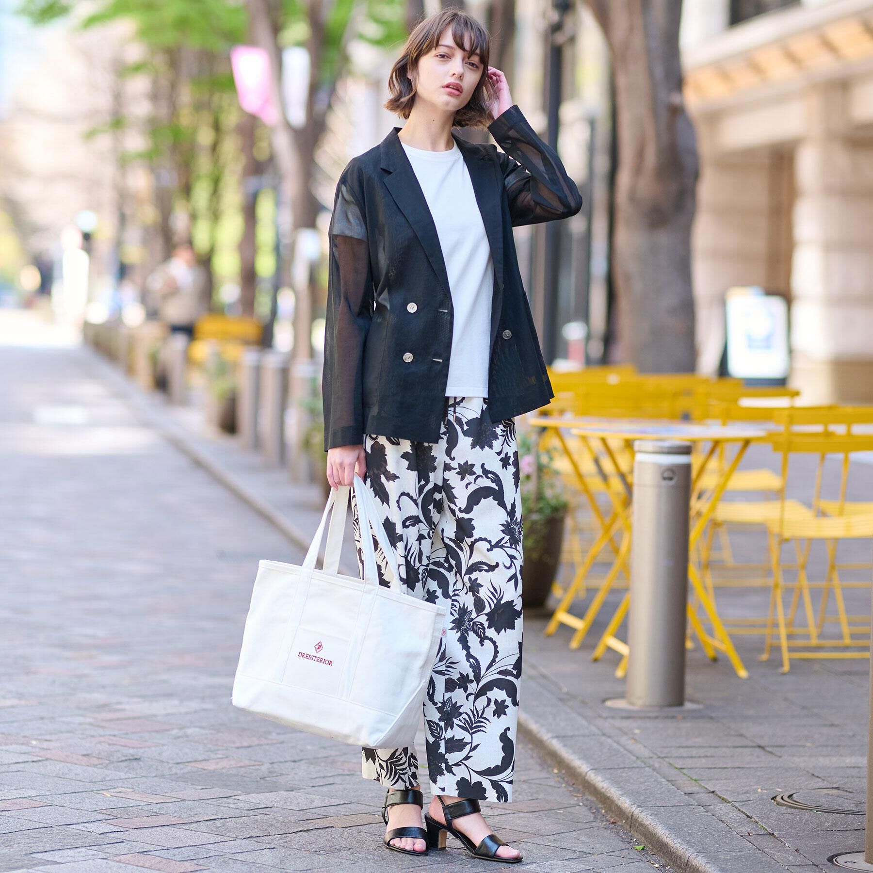 DRESSTERIOR「【清涼感/洗える】エアリーシアーダブルジャケット」|テーラードジャケット|