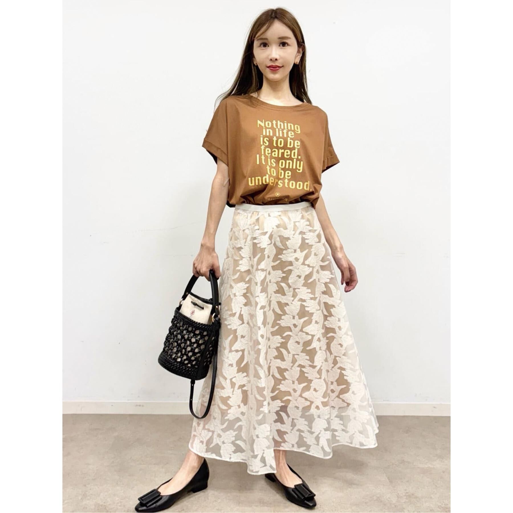 DRESSTERIOR「箔PTドルマンスリーブロゴTシャツ」|Tシャツ・カットソー|