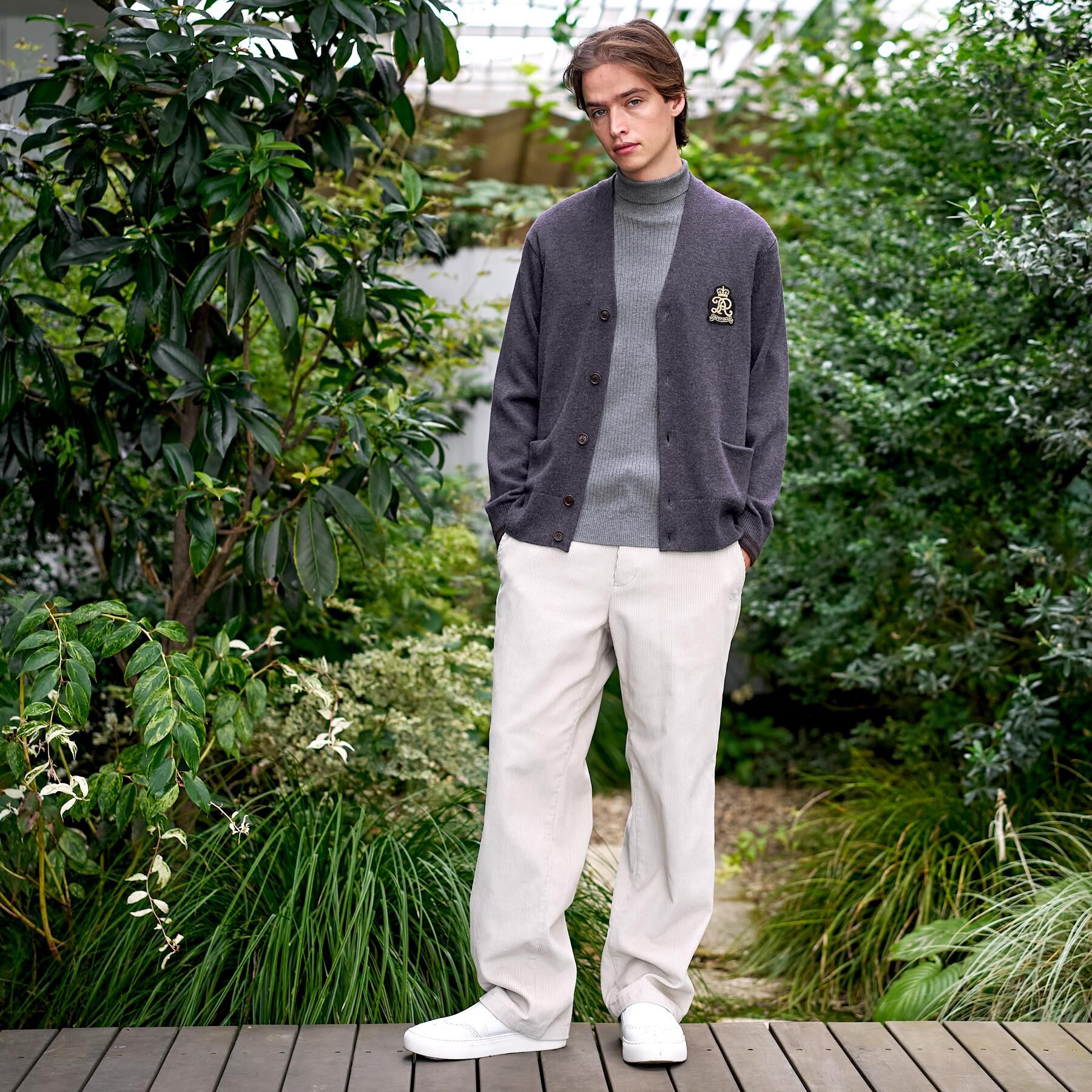 DRESSTERIOR「ウォッシャブル エンブレムカーディガン」|カーディガン|