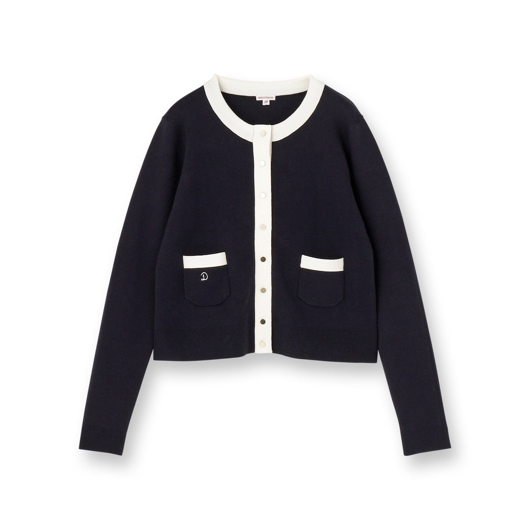 DRESSTERIOR「ウォッシャブルコットンカシミヤバイカラーカーディガン」|カーディガン|