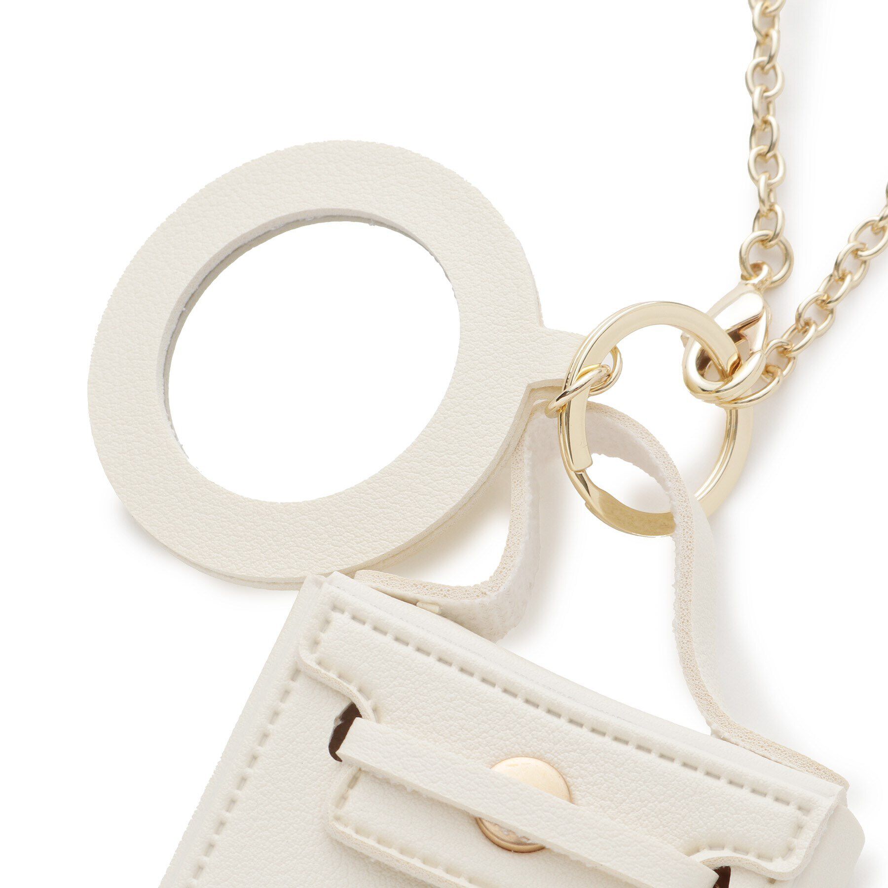 grove「【雑誌掲載】ミニマムバッグラウンドミラーチャーム」|キーケース|