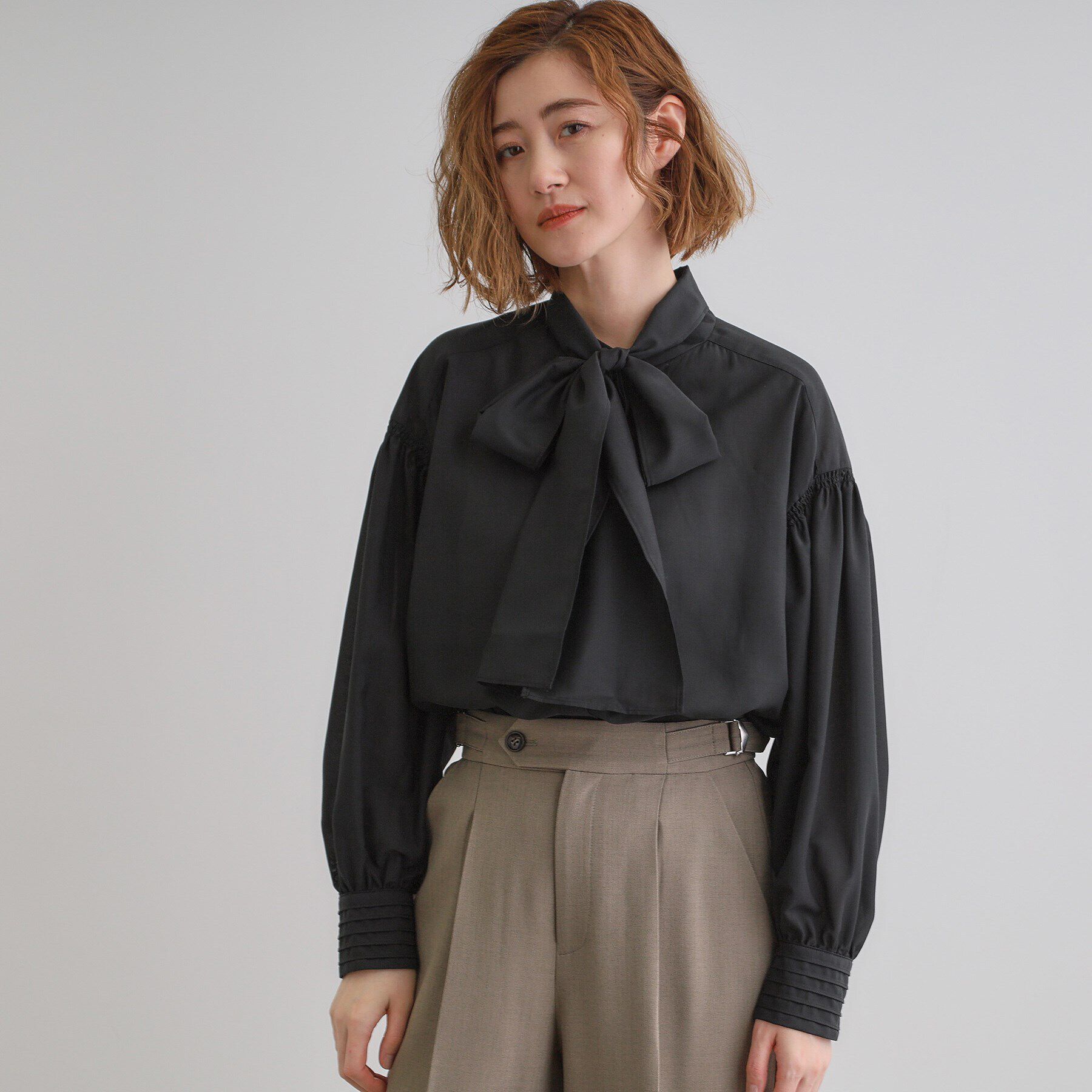grove「2WAYシアーボウタイブラウス」|シャツ・ブラウス|