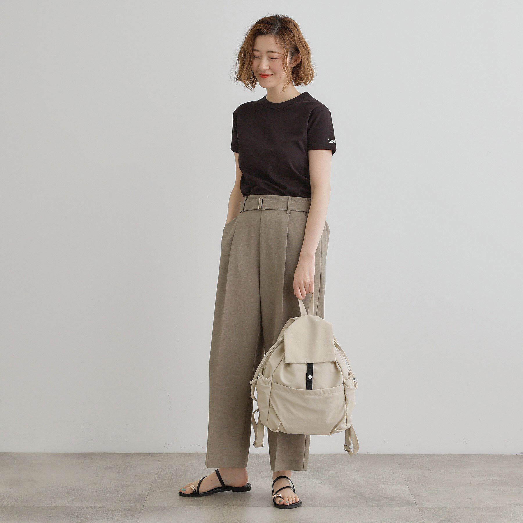 grove「【晴れの日も雨の日も】撥水フラップナイロンリュック」|リュック|