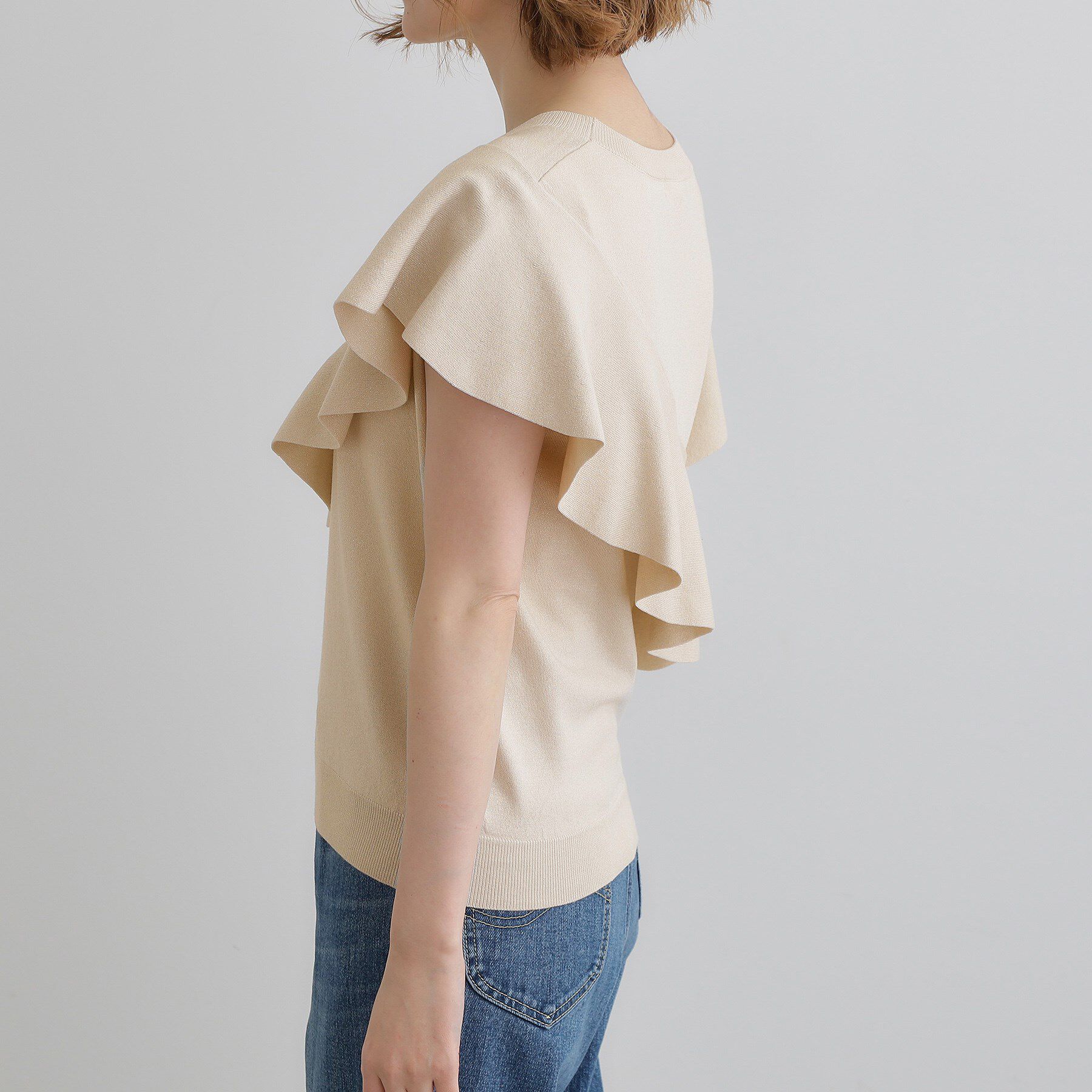 grove「アシメフレアニットプルオーバー」|ニット・セーター|