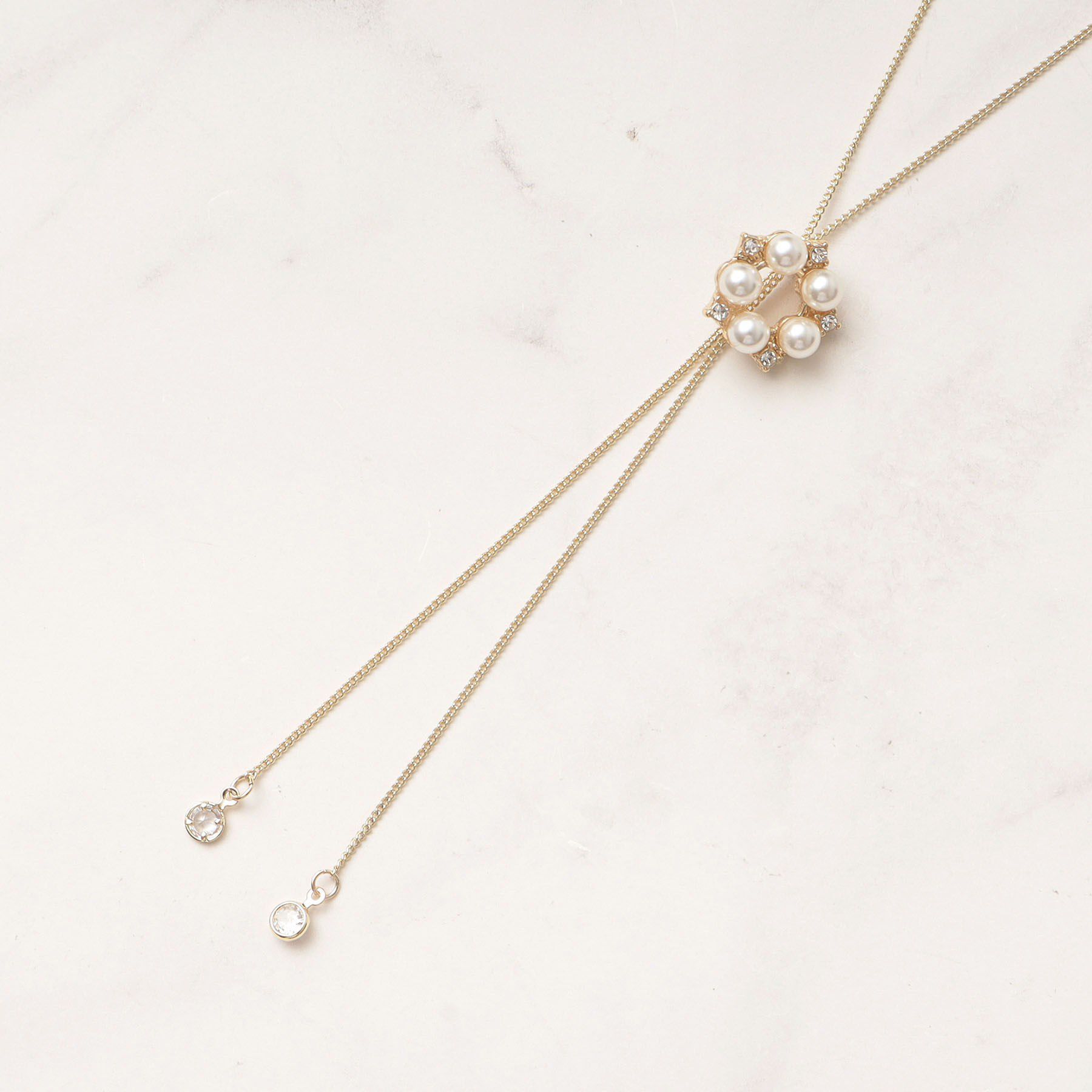 grove「サークルパール調スライドネックレス」|ネックレス|