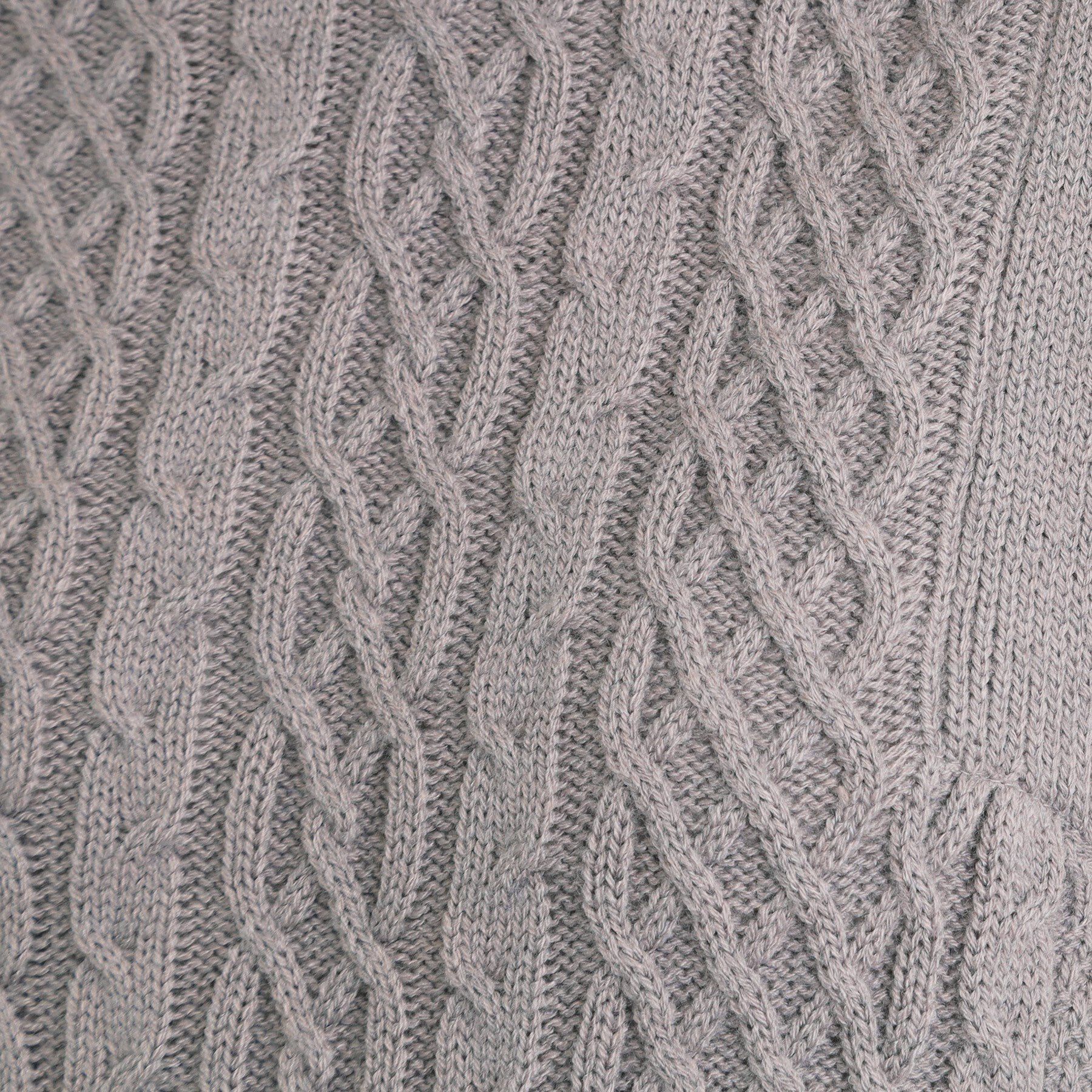 grove「一枚で華やぐ、袖布帛ケーブルニットワンピース」|ワンピース|