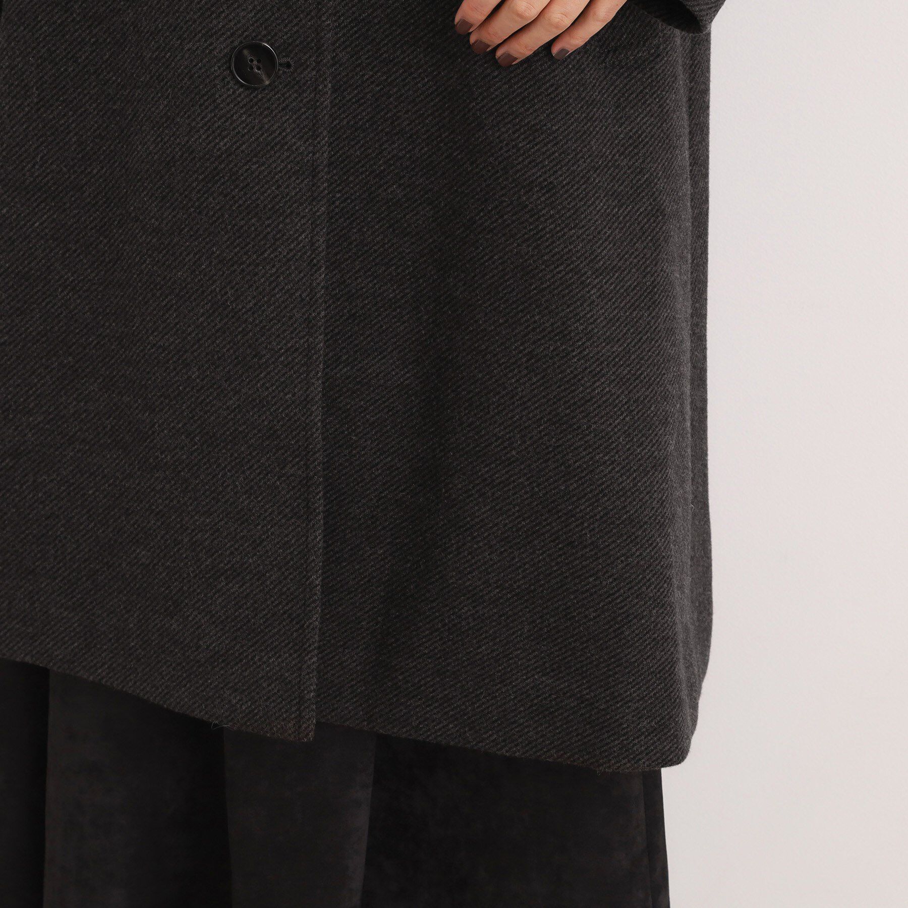 grove「クラシカルな佇まい 大人のステンカラーロングコート」|ステンカラーコート|