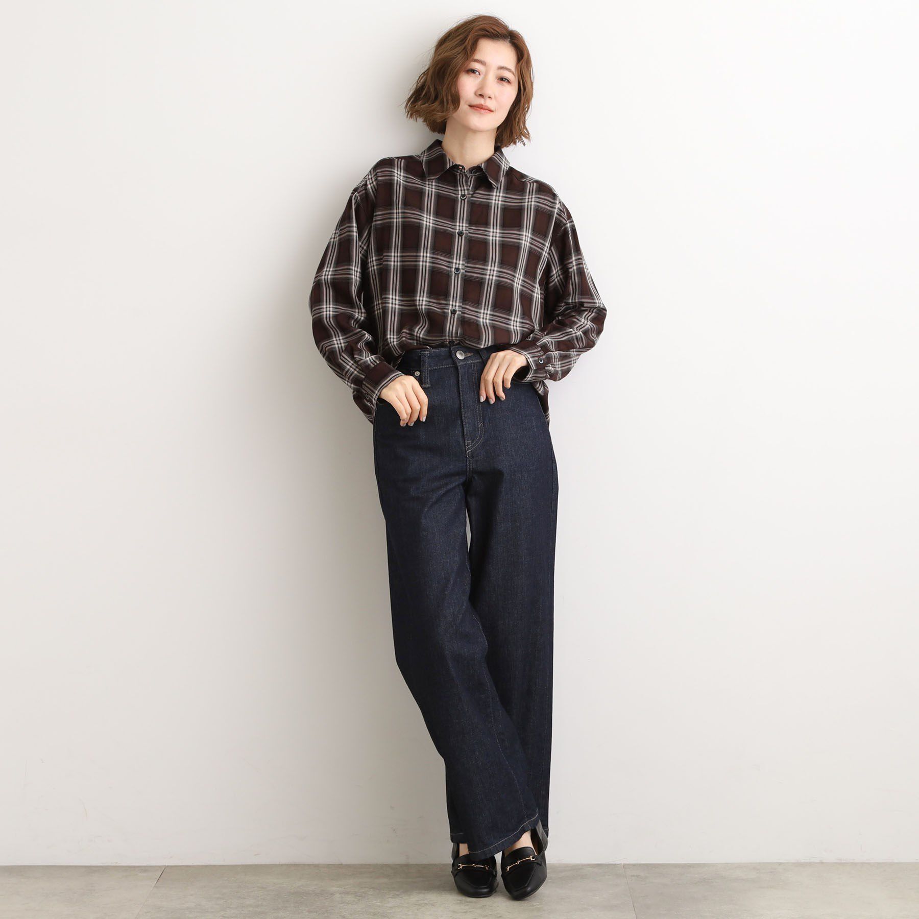 grove「今の季節にちょうどいい　オンブレーチェックシャツ」|シャツ・ブラウス|