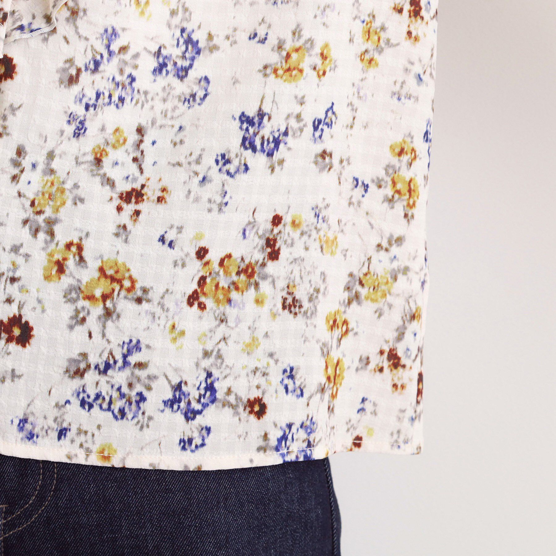 grove「カスリフラワープリントブラウス」|シャツ・ブラウス|