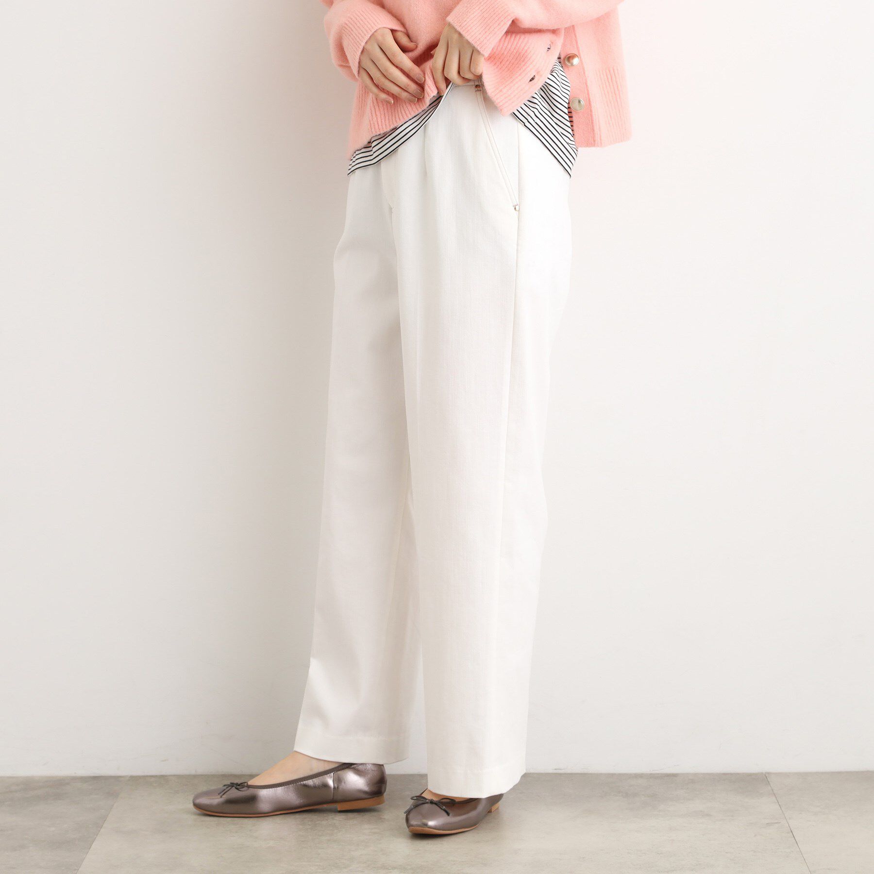 grove「【あったか裏起毛】デニムライクストレートワイドパンツ」|その他|