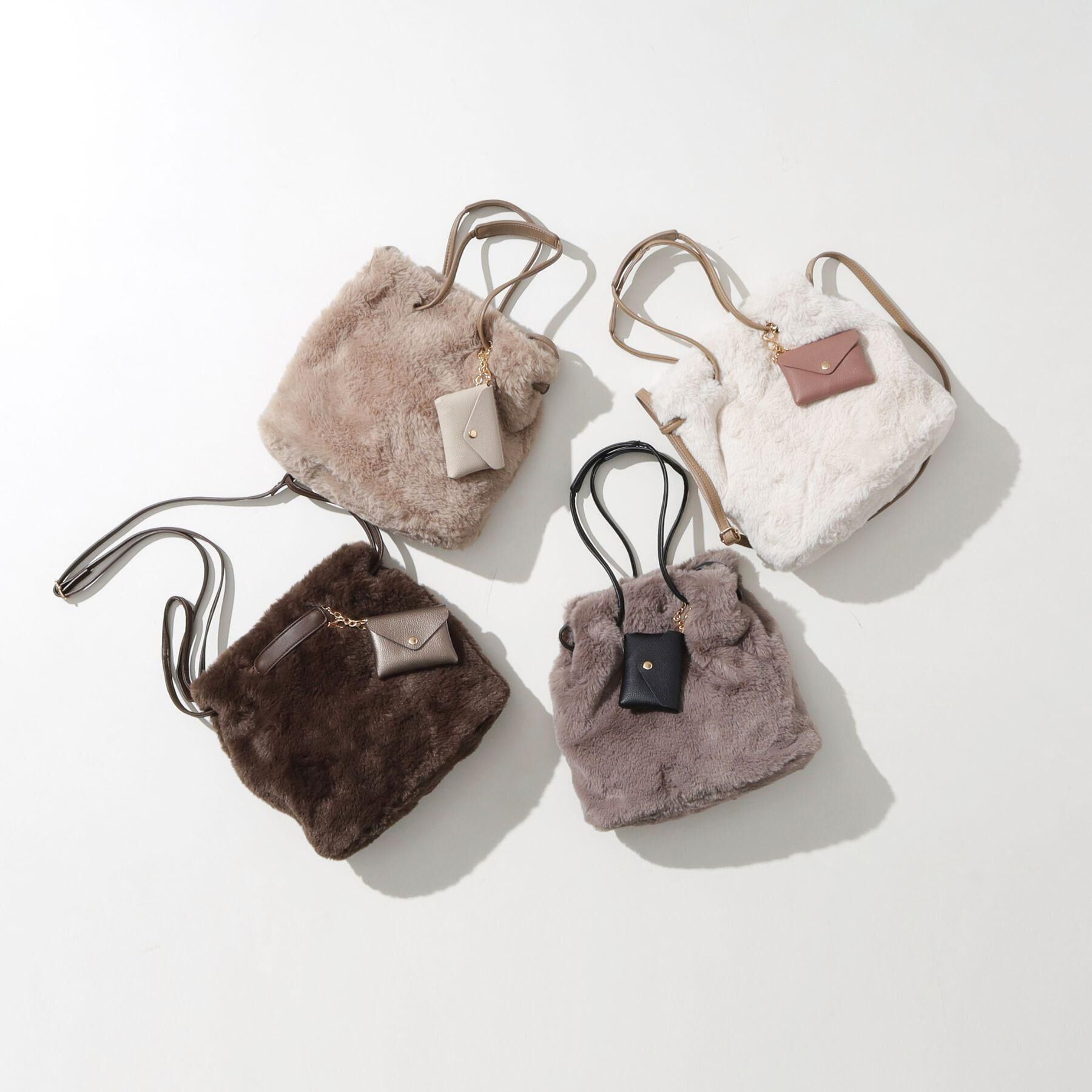 grove「エコファーポーチ付き2WAYショルダー」|ショルダー・メッセンジャー|