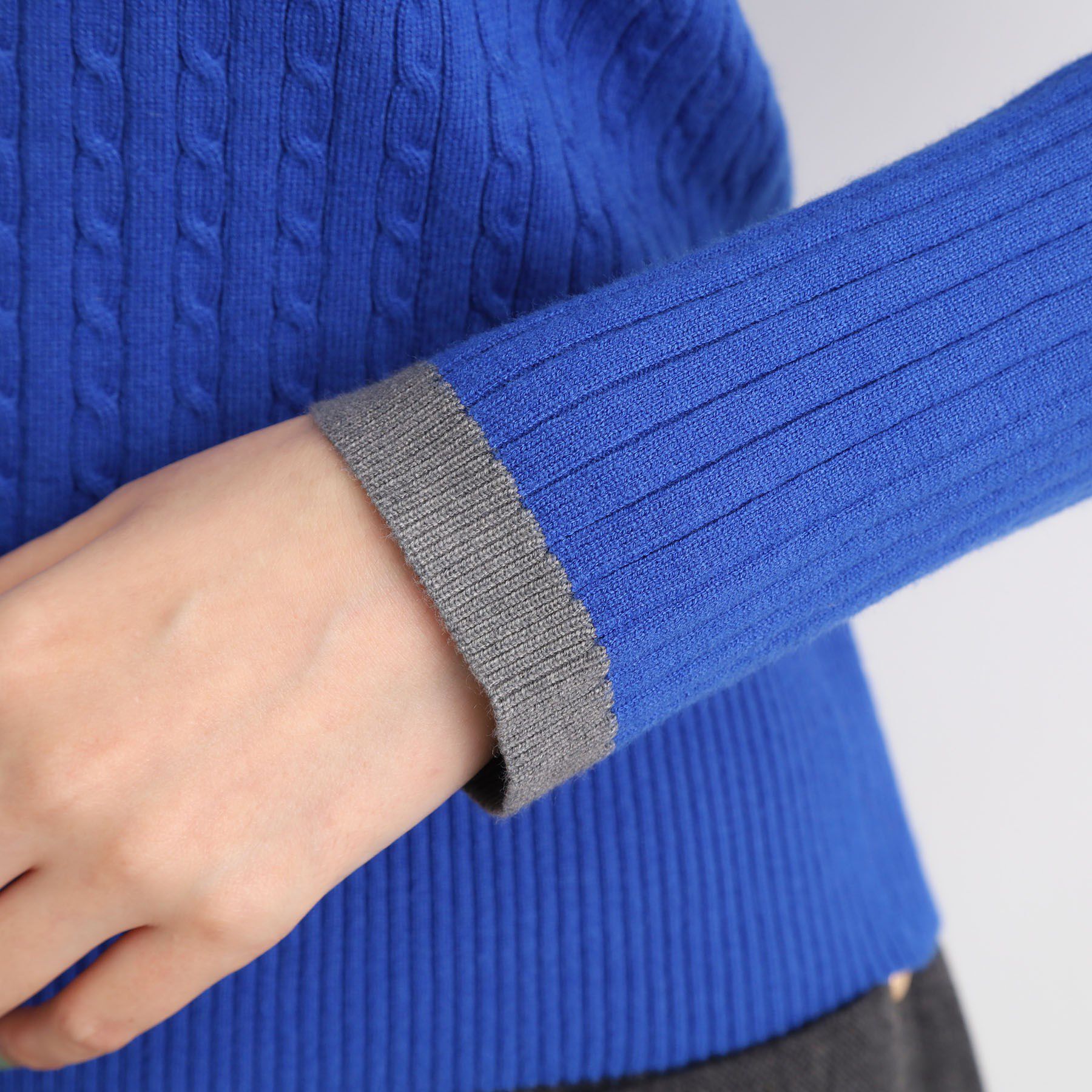 grove「袖口配色リブニット」|ニット・セーター|