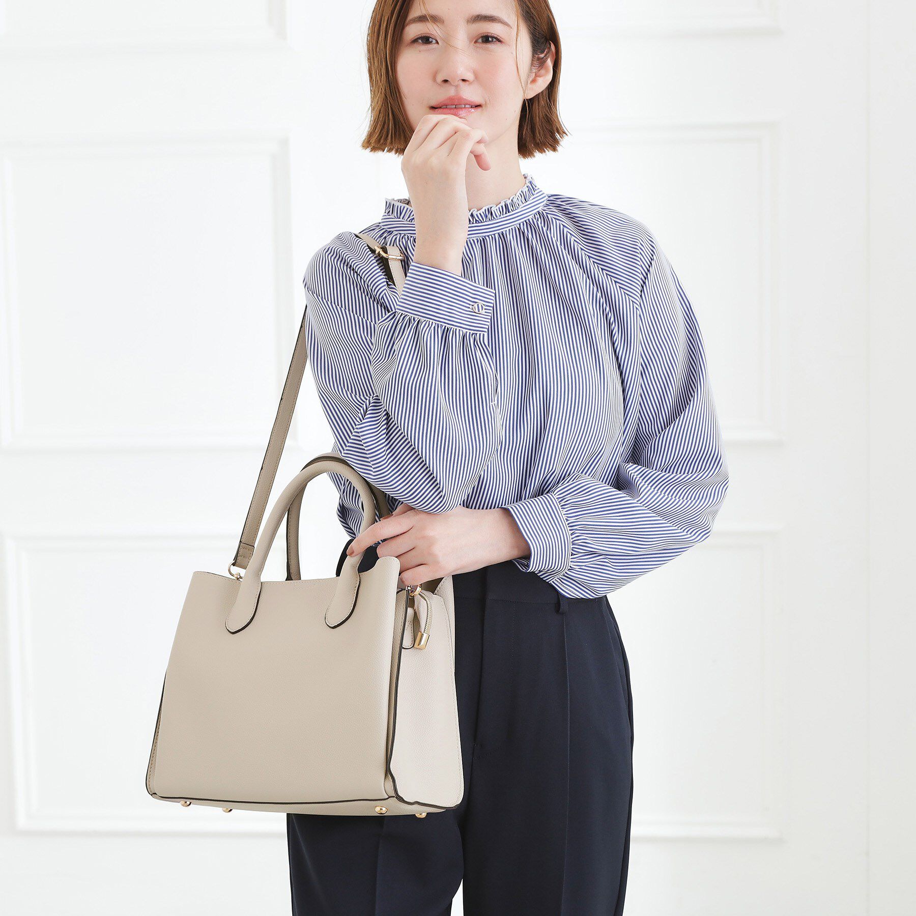 grove「【人間工学】中仕切り2WAYトート」|トートバッグ|