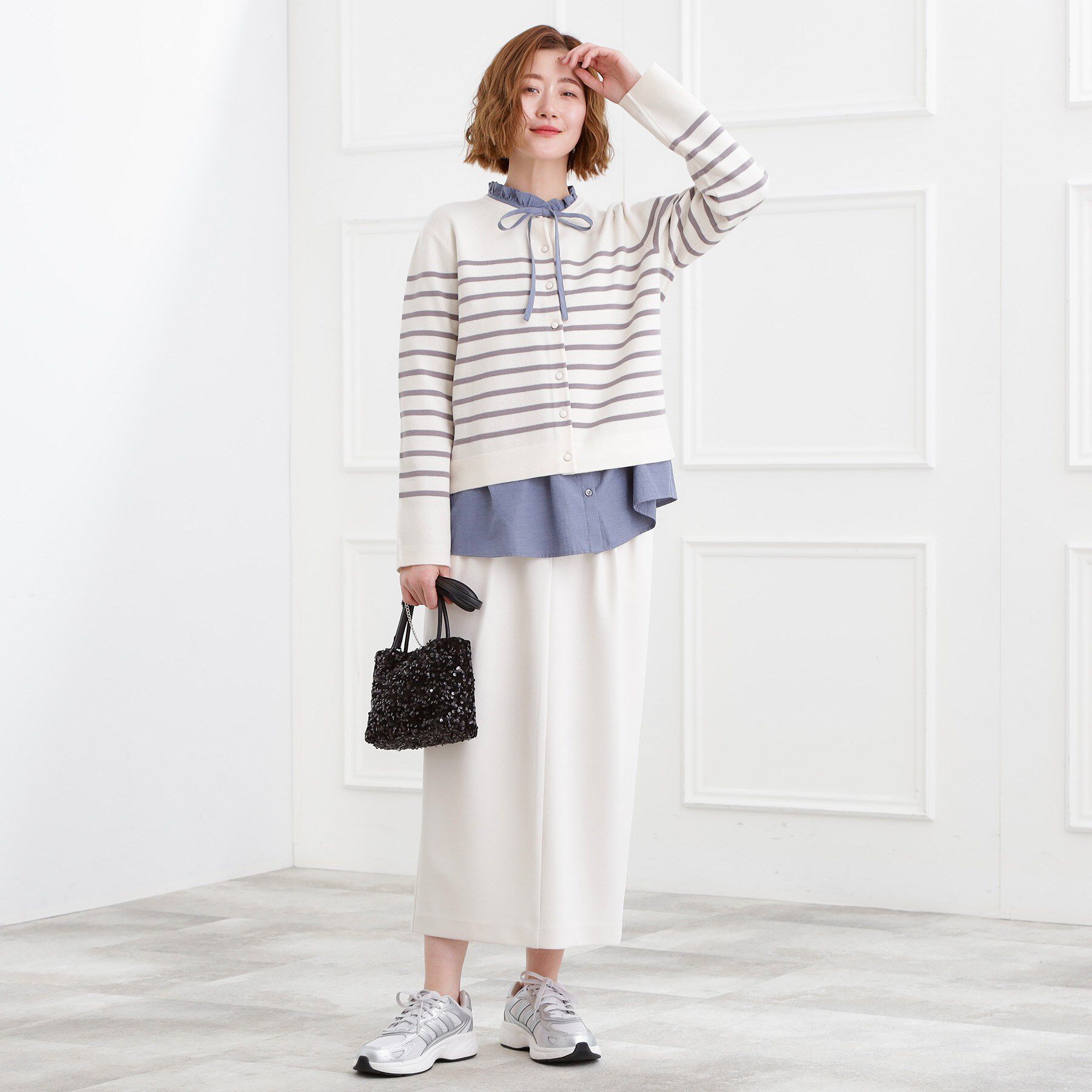 grove「カットツイルタックナロースカート」|スカート|