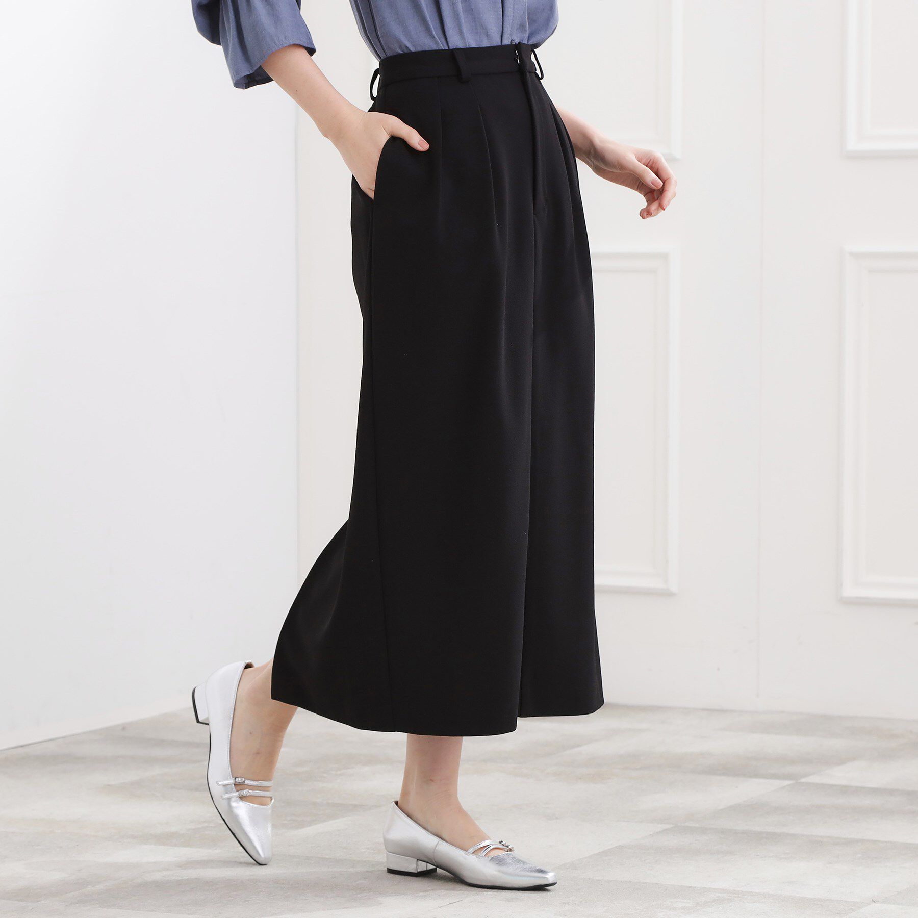 grove「カットツイルタックナロースカート」|スカート|
