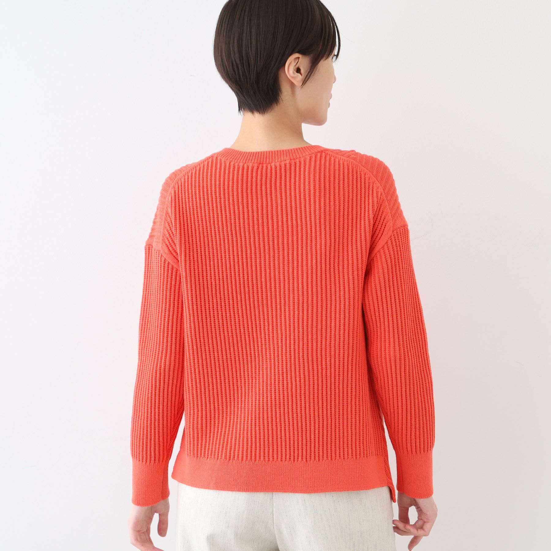 INDIVI「【洗える／コットン混】アシメデザインニット」|ニット・セーター|