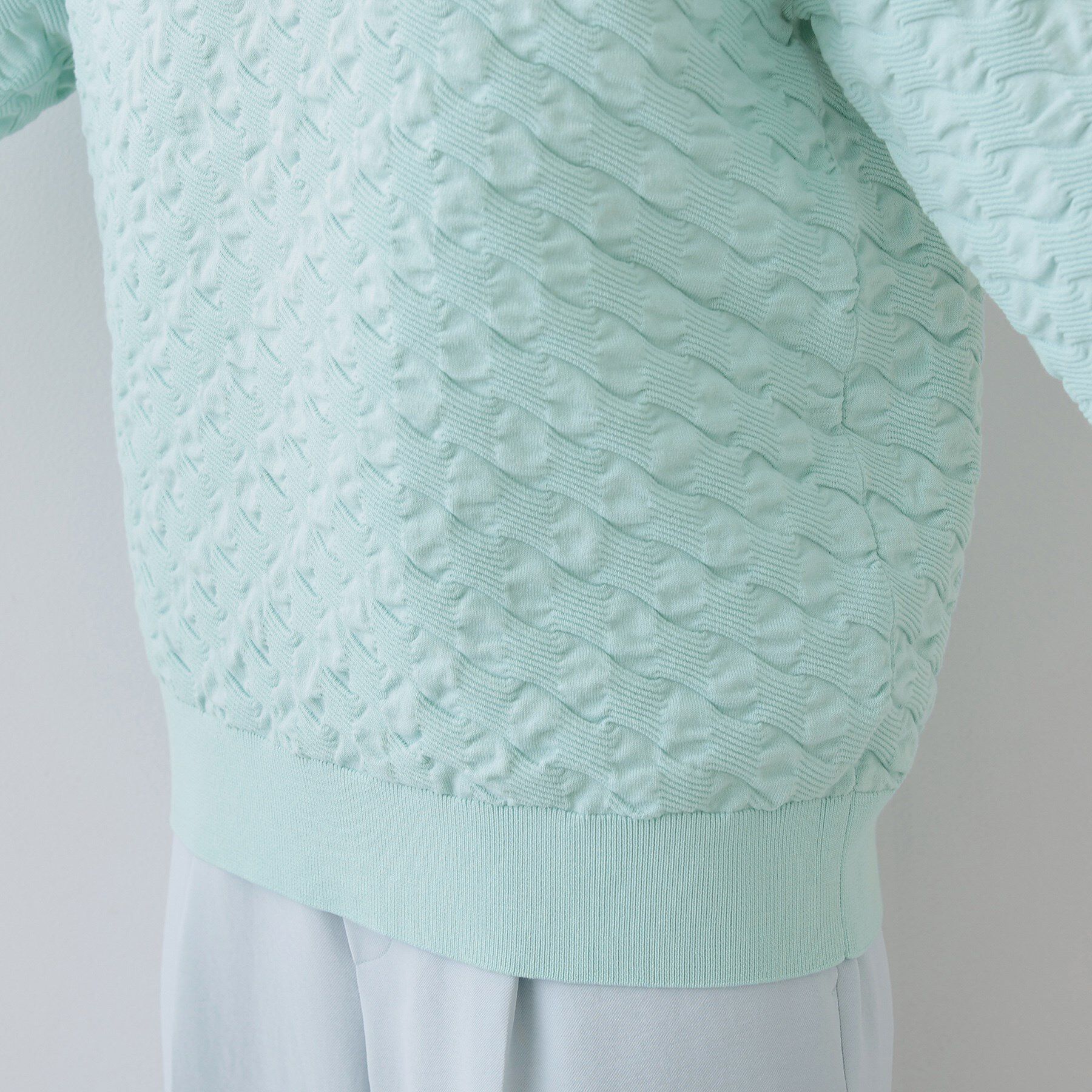 INDIVI「【洗える／コットン混】ふくれジャカードニット」|ニット・セーター|