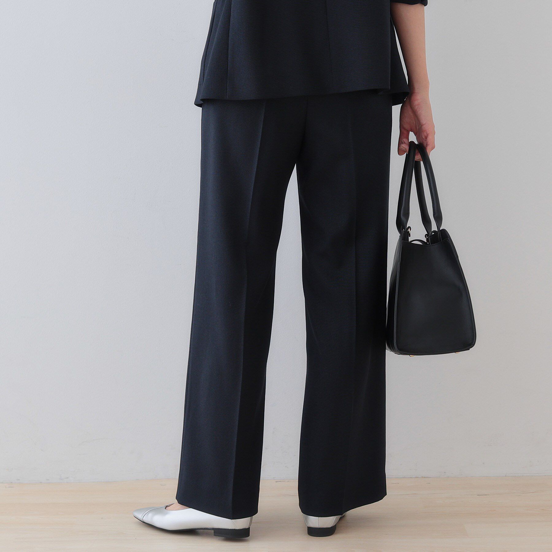 INDIVI「【こなれSETUP】リネンライクワイドパンツ」|その他|