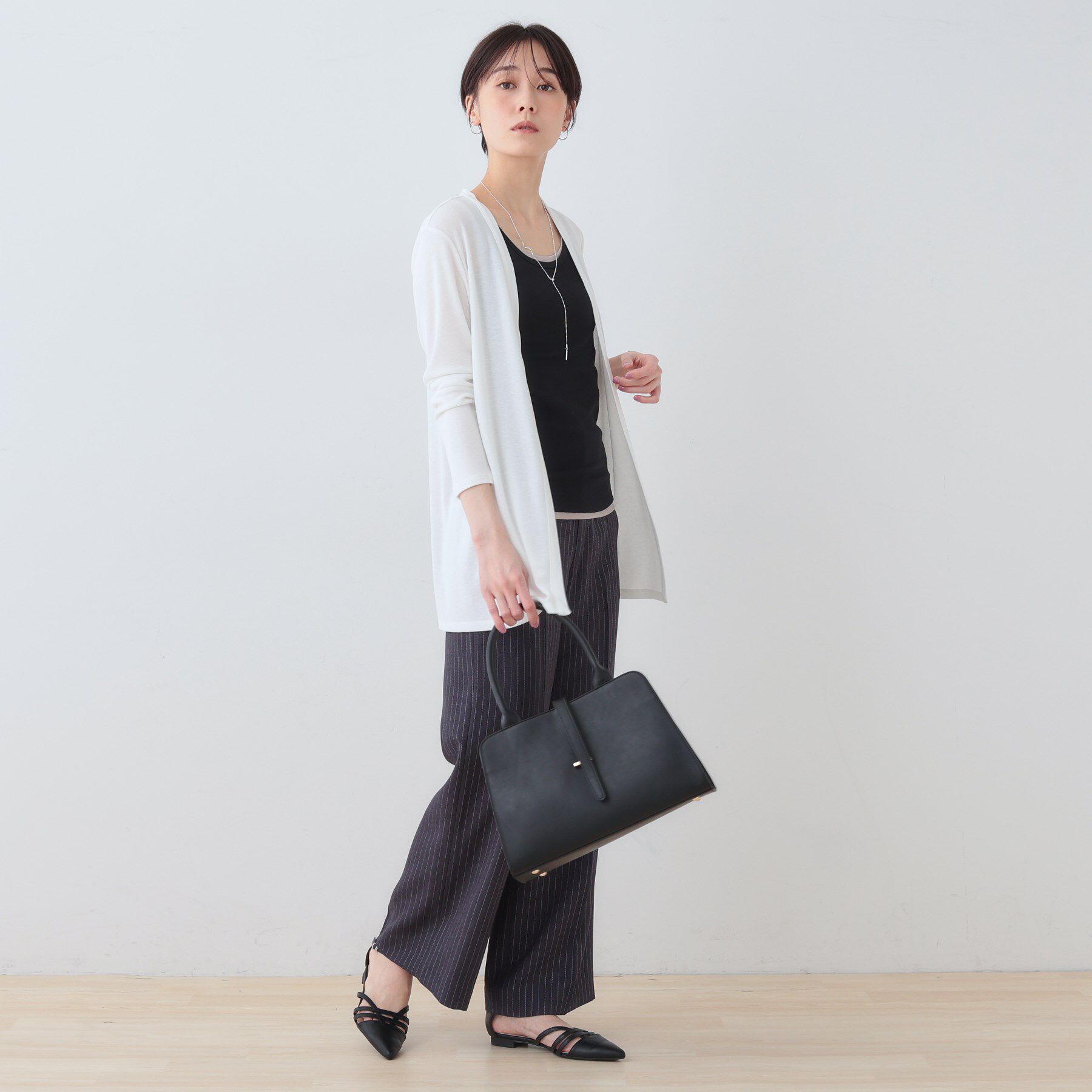 INDIVI「【UVケア／接触冷感】ベーシック着流しカーディガン」|カーディガン|