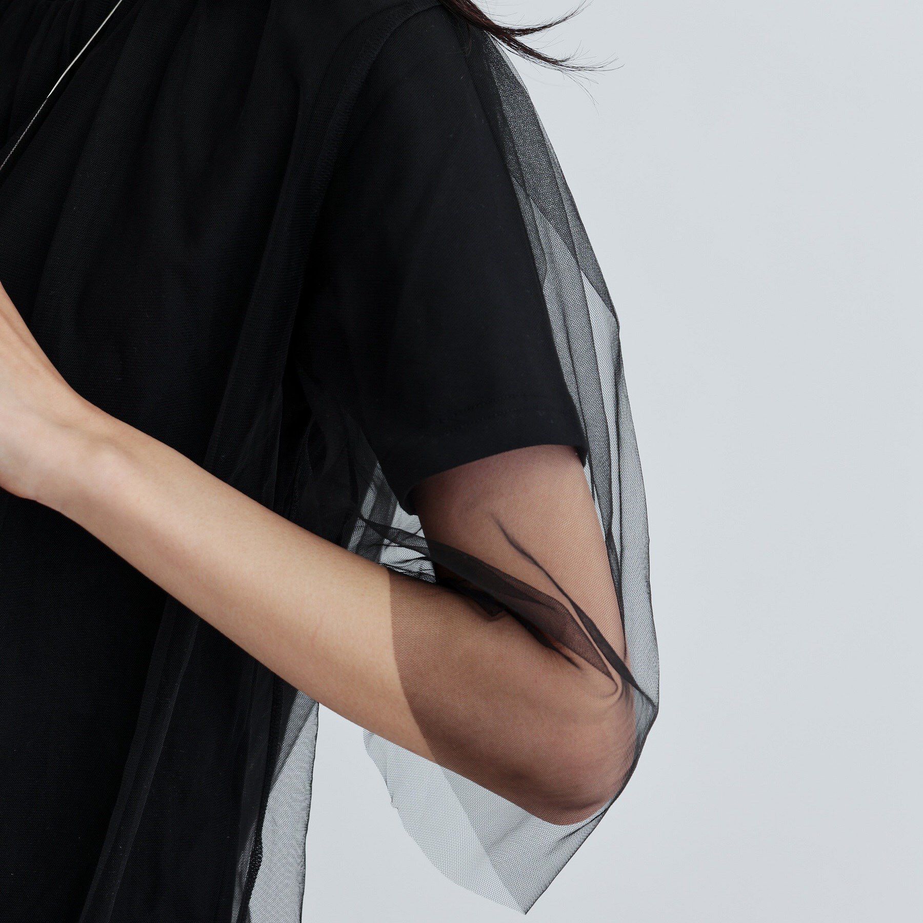 GALLEST「レイヤードチュールトップス」|Tシャツ・カットソー|