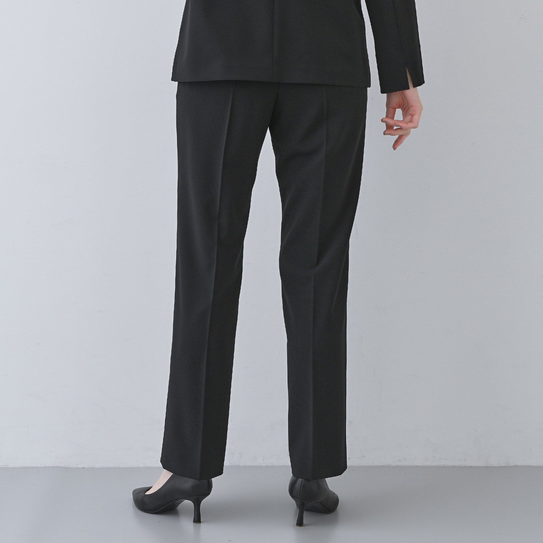 INDIVI「【洗える／夏スーツ】ミニ千鳥柄ストレートパンツ」|その他|