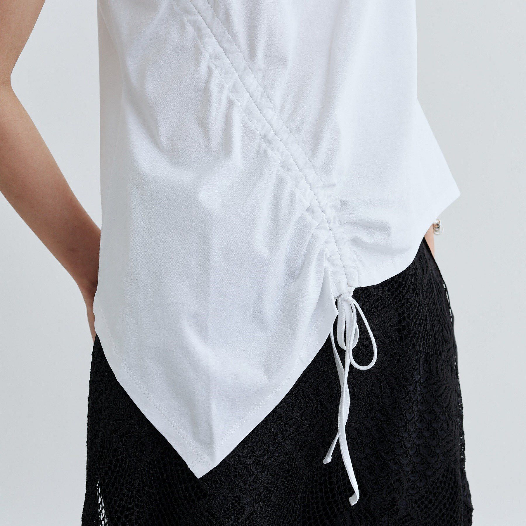 GALLEST「イレギュラーシャーリングヘムカットソー」|Tシャツ・カットソー|