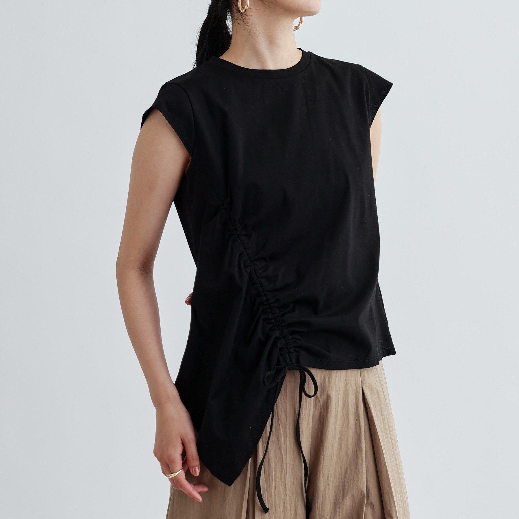 GALLEST「イレギュラーシャーリングヘムカットソー」|Tシャツ・カットソー|