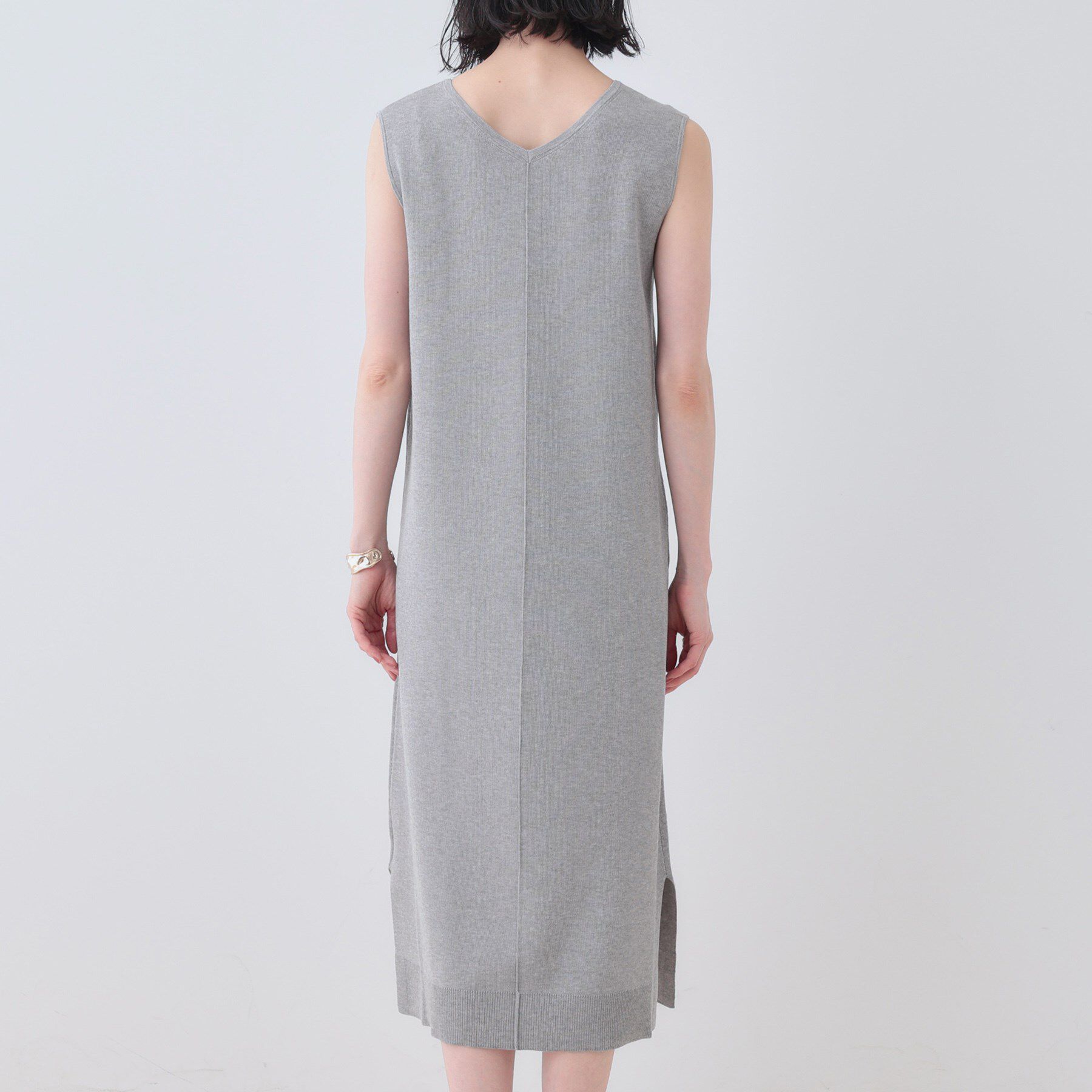 INDIVI「【2点セット】前後2WAYニットワンピース」|ワンピース|