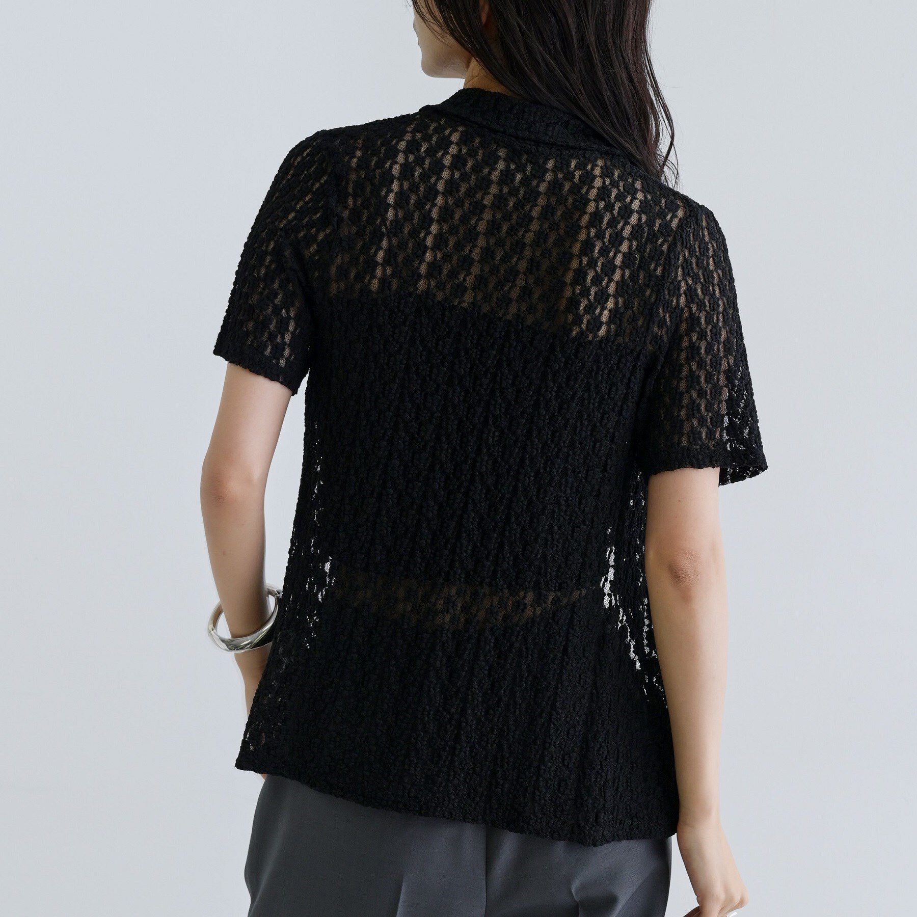 GALLEST「【一部店舗限定】カットレースポロ」|シャツ・ブラウス|