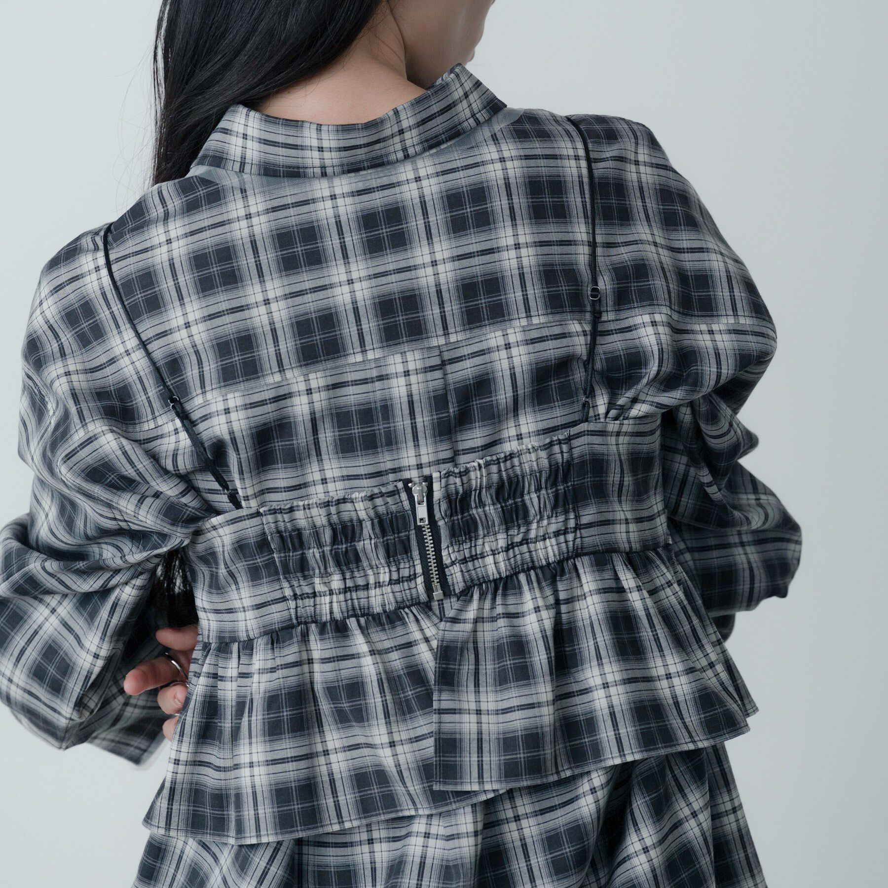 GALLEST「オンブレチェックビスチェ」|キャミソール|