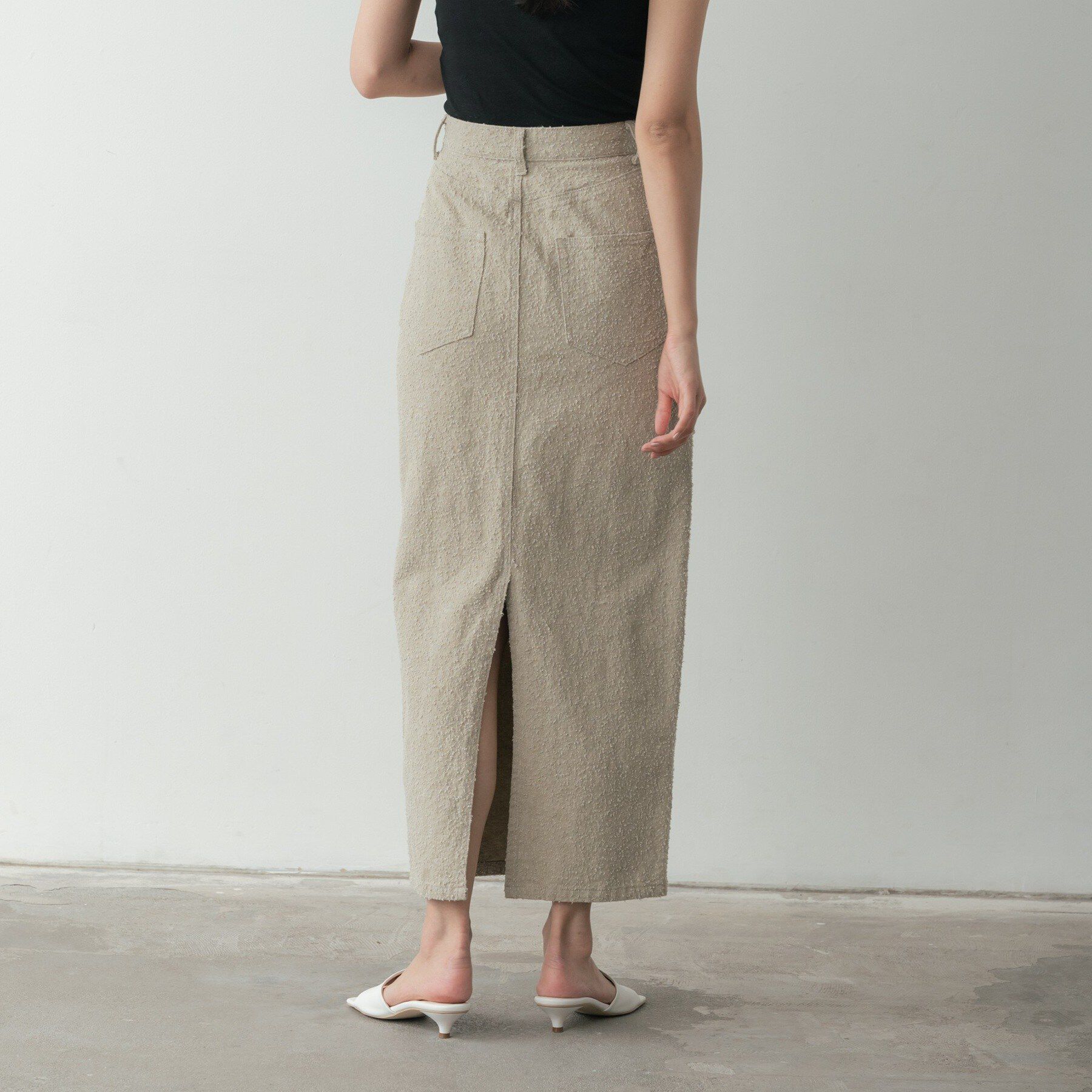 GALLEST「グレイニーコットンタイトスカート」|スカート|