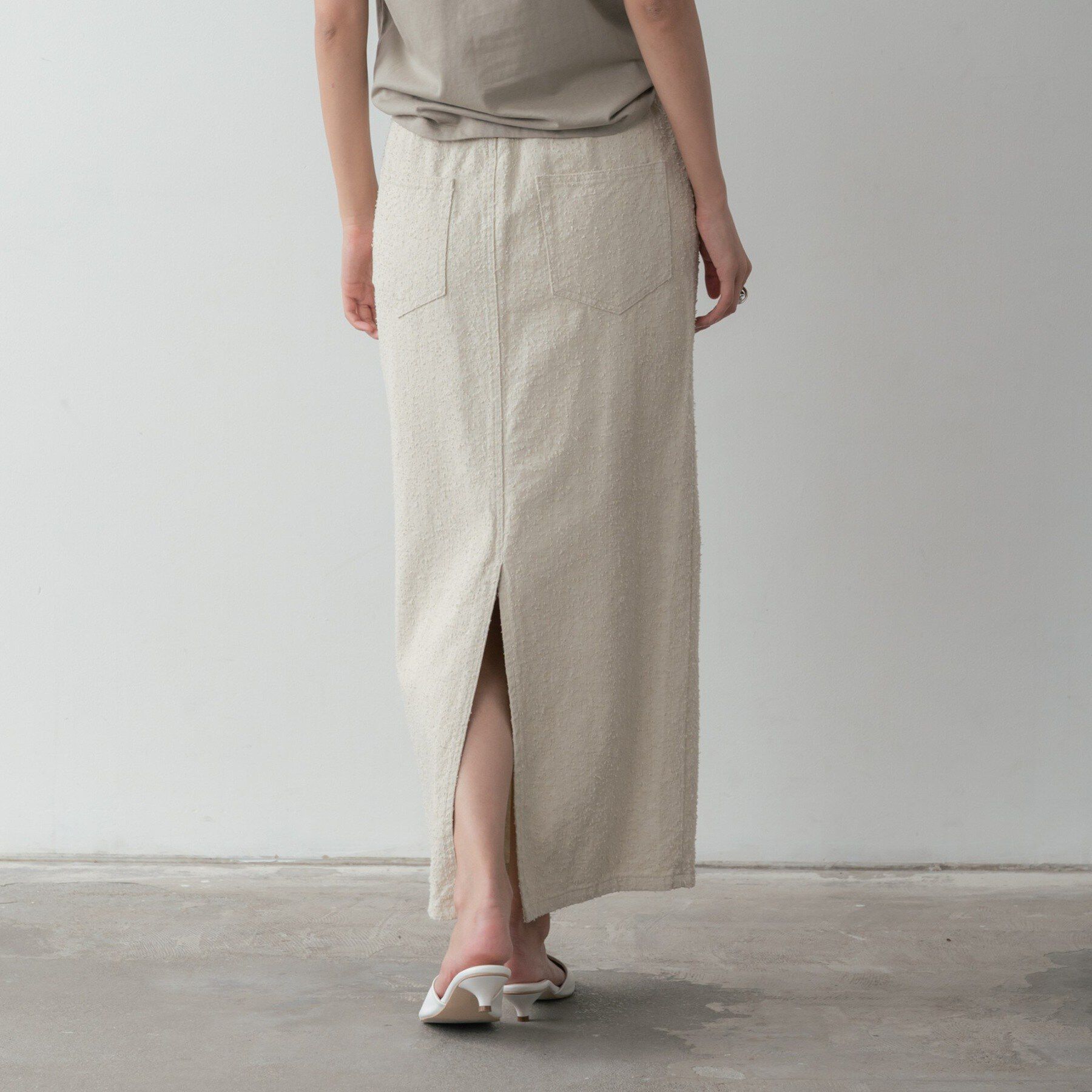 GALLEST「グレイニーコットンタイトスカート」|スカート|