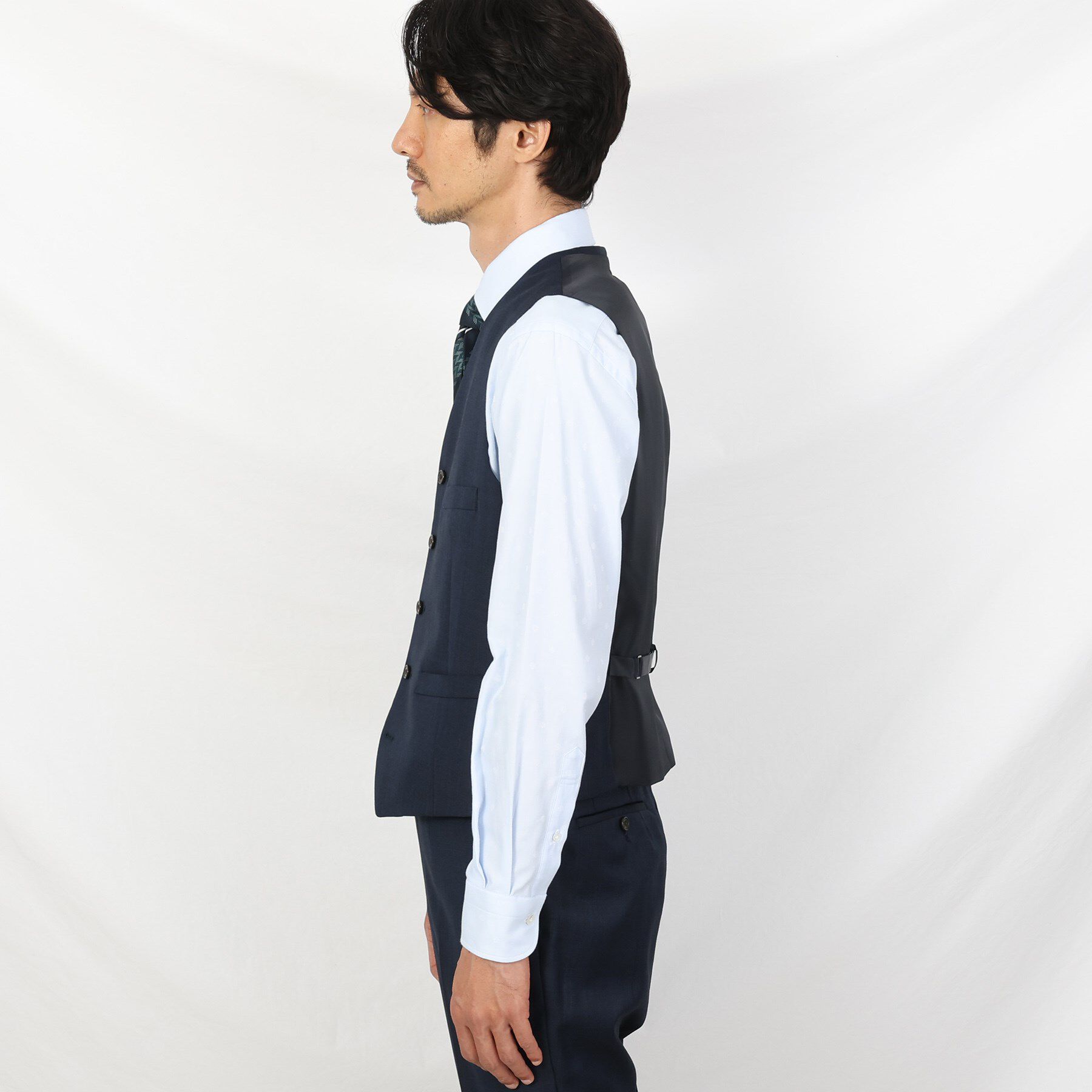 TAKEO KIKUCHI「【3ピース対応】シャイニーシャークピンヘッド ベスト」|スーツ|