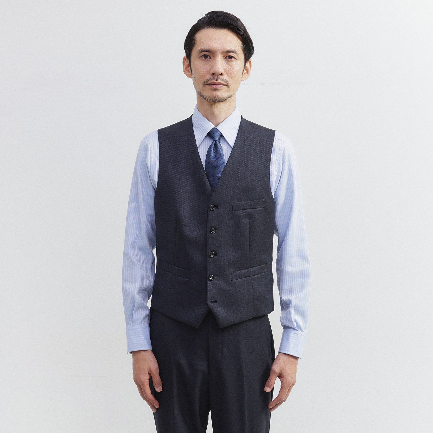 TAKEO KIKUCHI「【Made in JAPAN】矢絣（やがすり）ベスト／ スリーピース対応」|スーツ|
