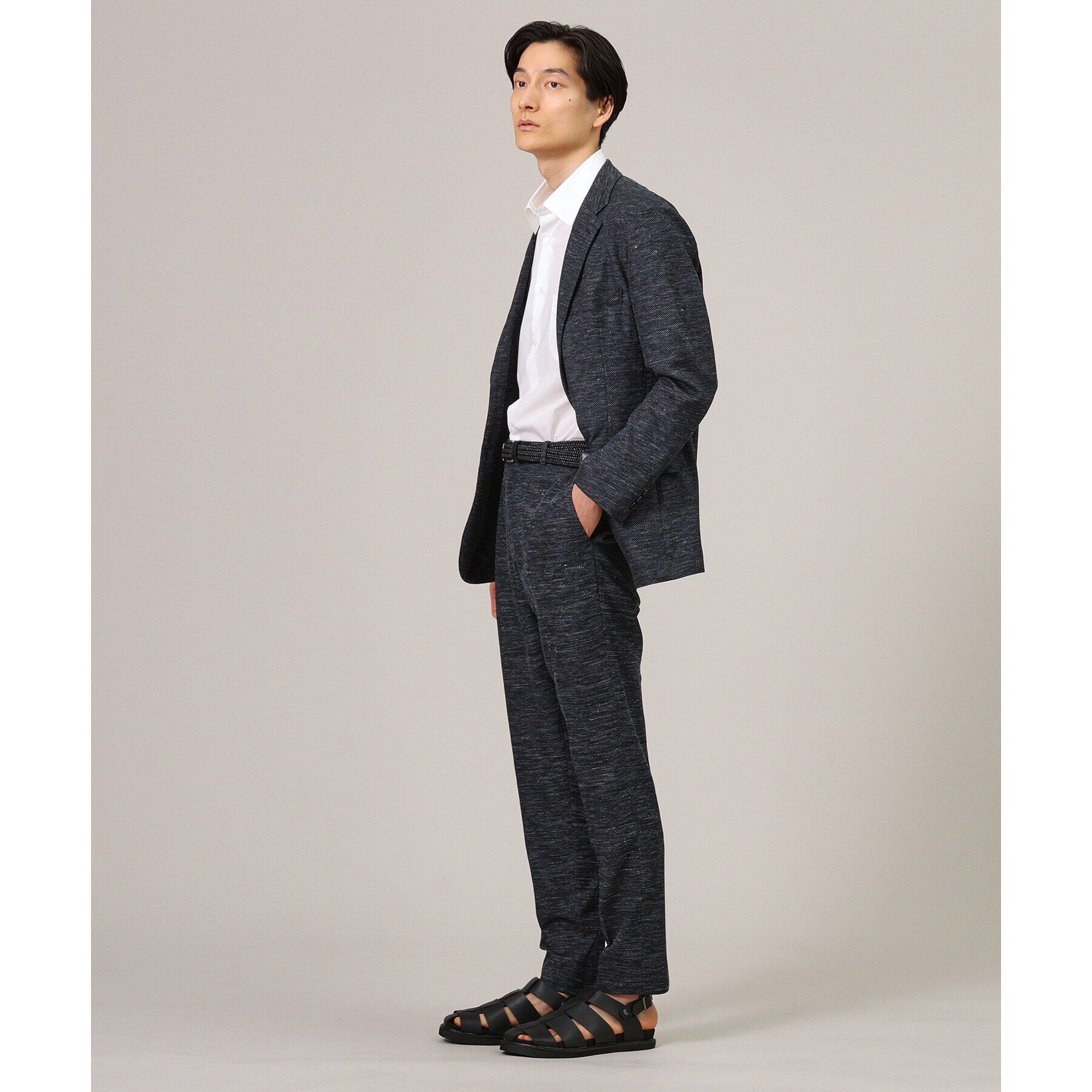 TAKEO KIKUCHI「【尾州織】リネンブレンド メッシュ ジャケット」|テーラードジャケット|