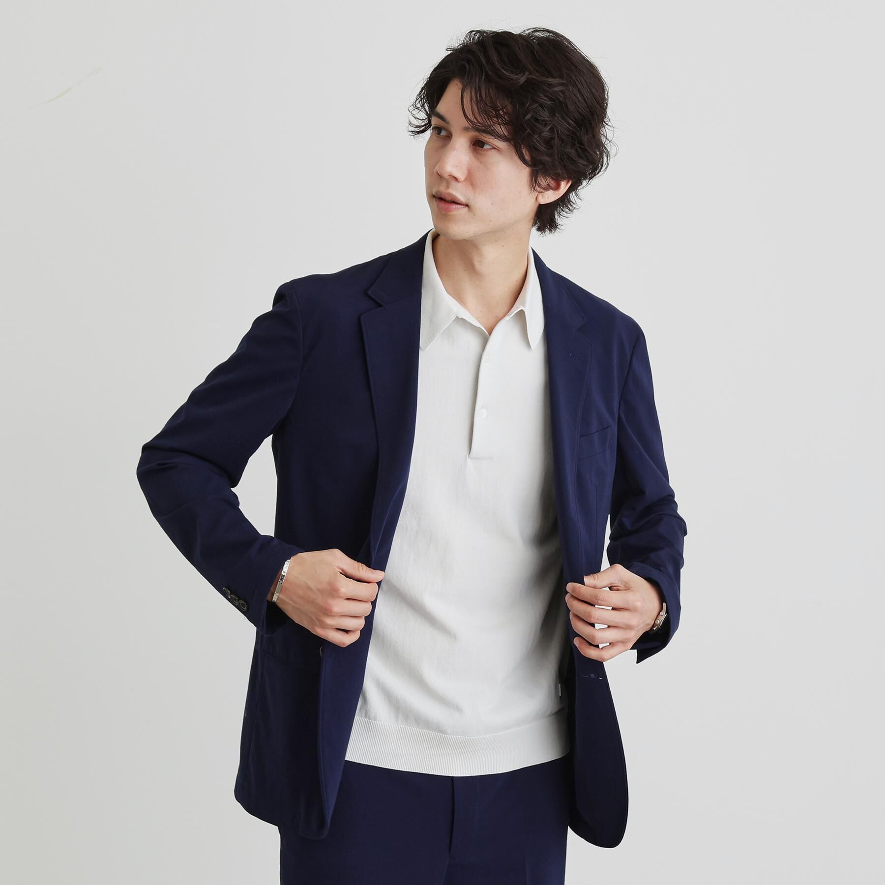 TAKEO KIKUCHI「テーラードニット ポロシャツ」|ポロシャツ|