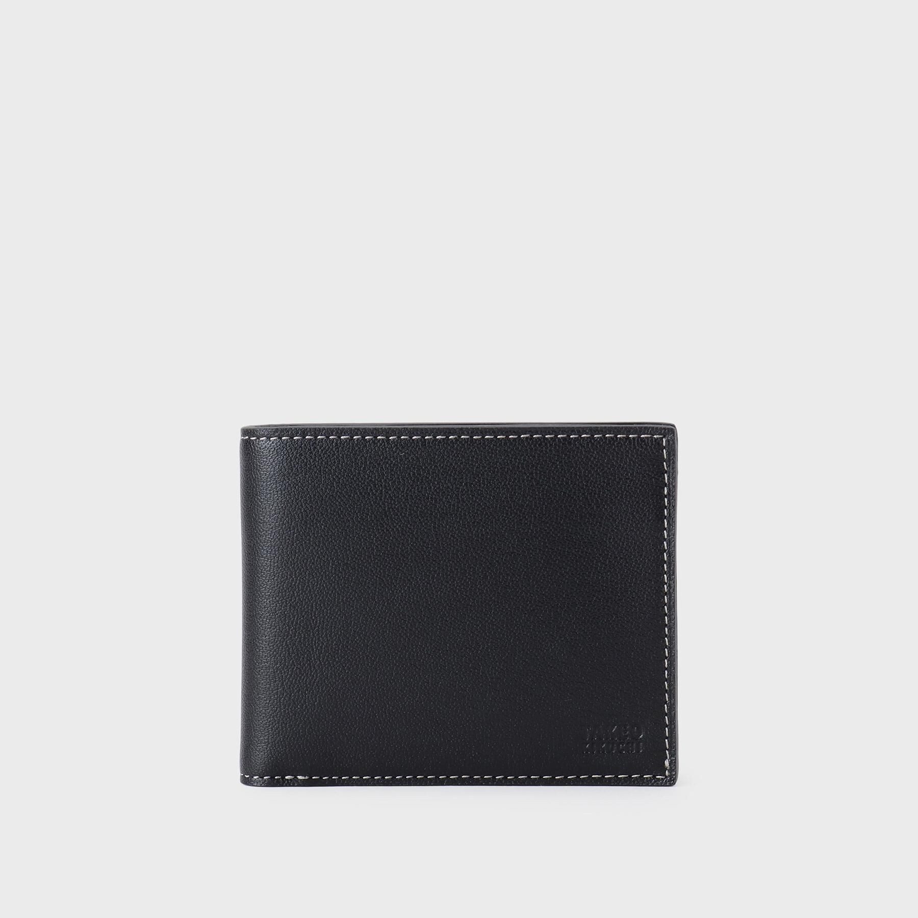 TAKEO KIKUCHI「ゴートスキン 2つ折り財布」|財布|ブラック(519)