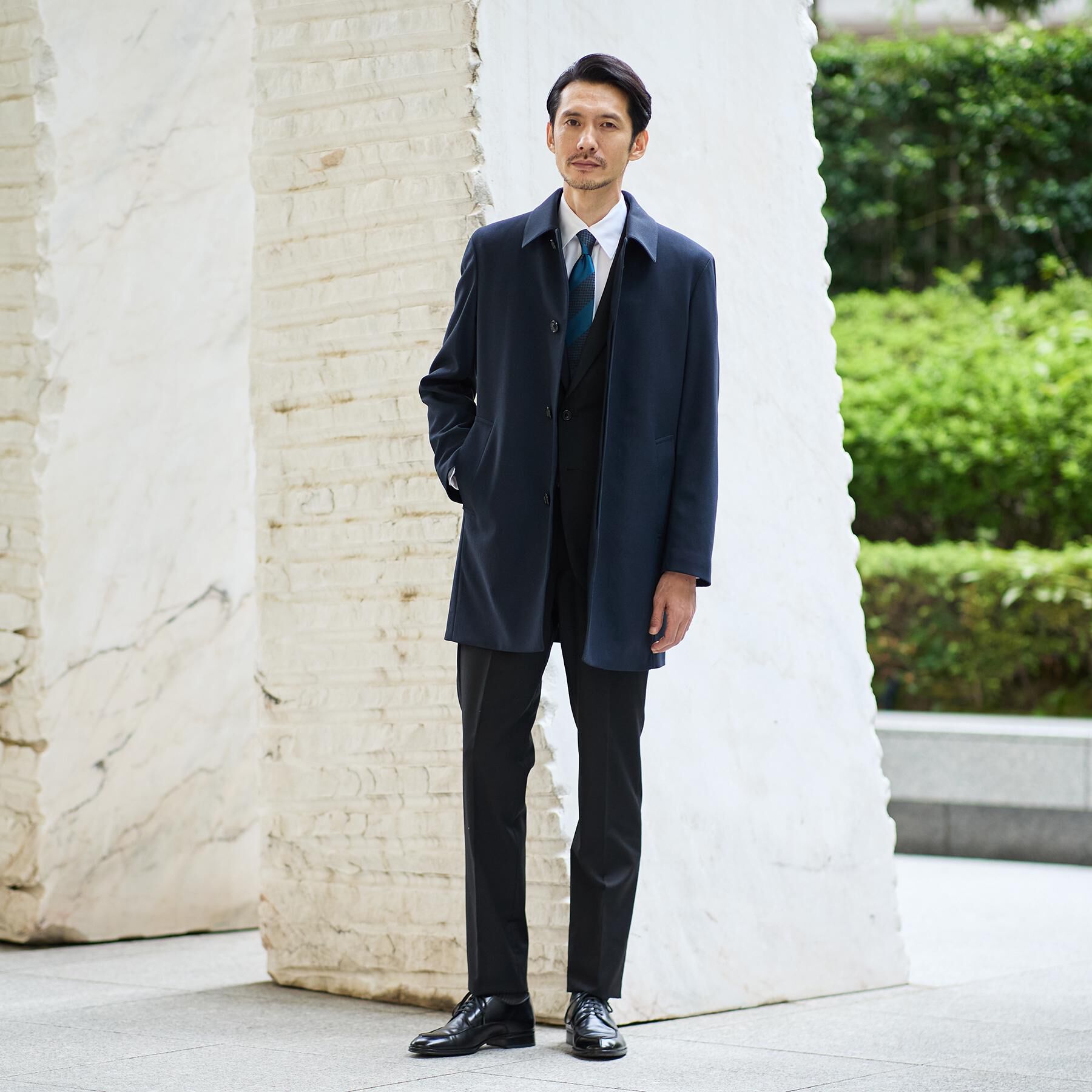 TAKEO KIKUCHI「【ダウンライナー付き】メランジ ステンカラー コート」|ステンカラーコート|