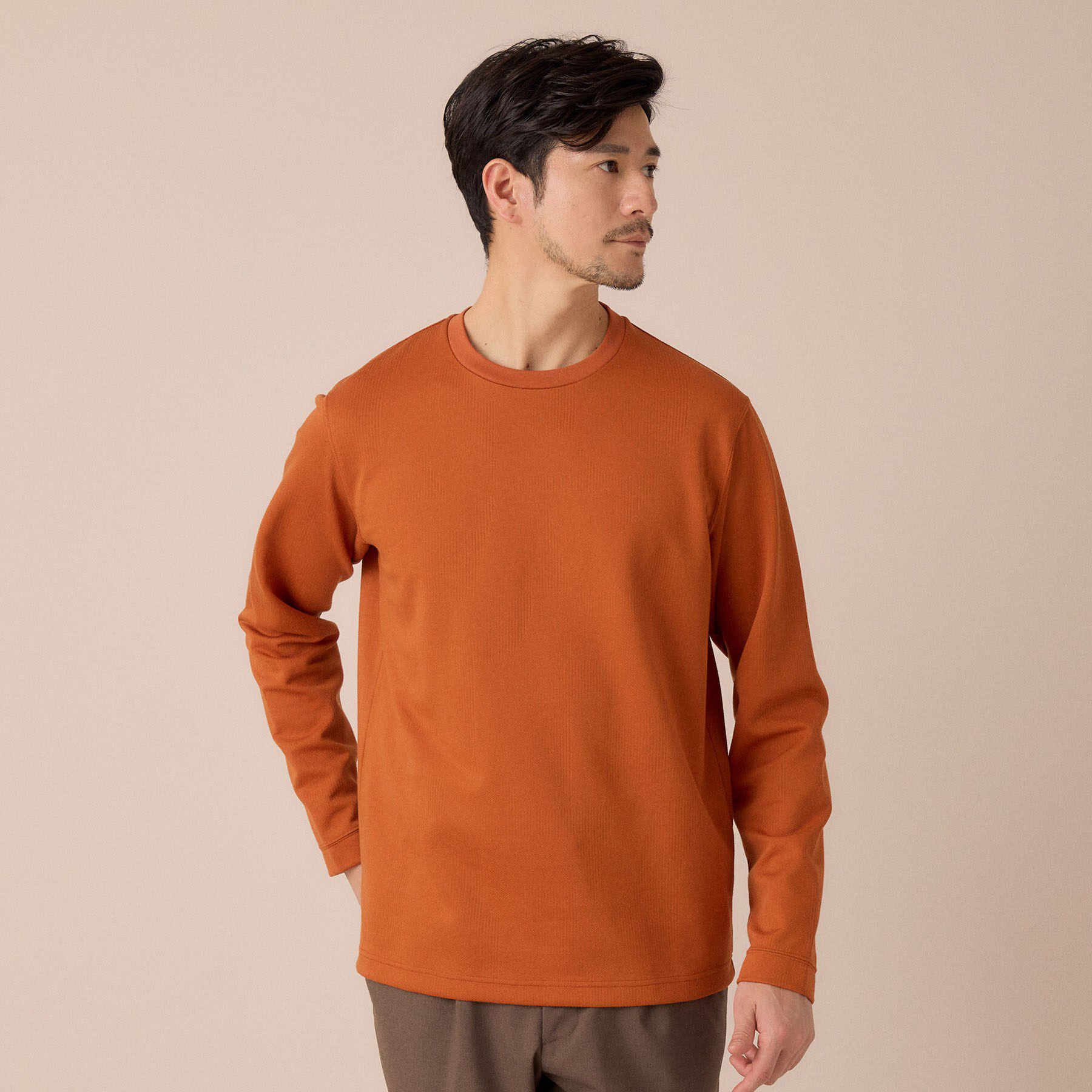 TAKEO KIKUCHI「【尾州ファブリック】ジャガードカットソー」|Tシャツ・カットソー|