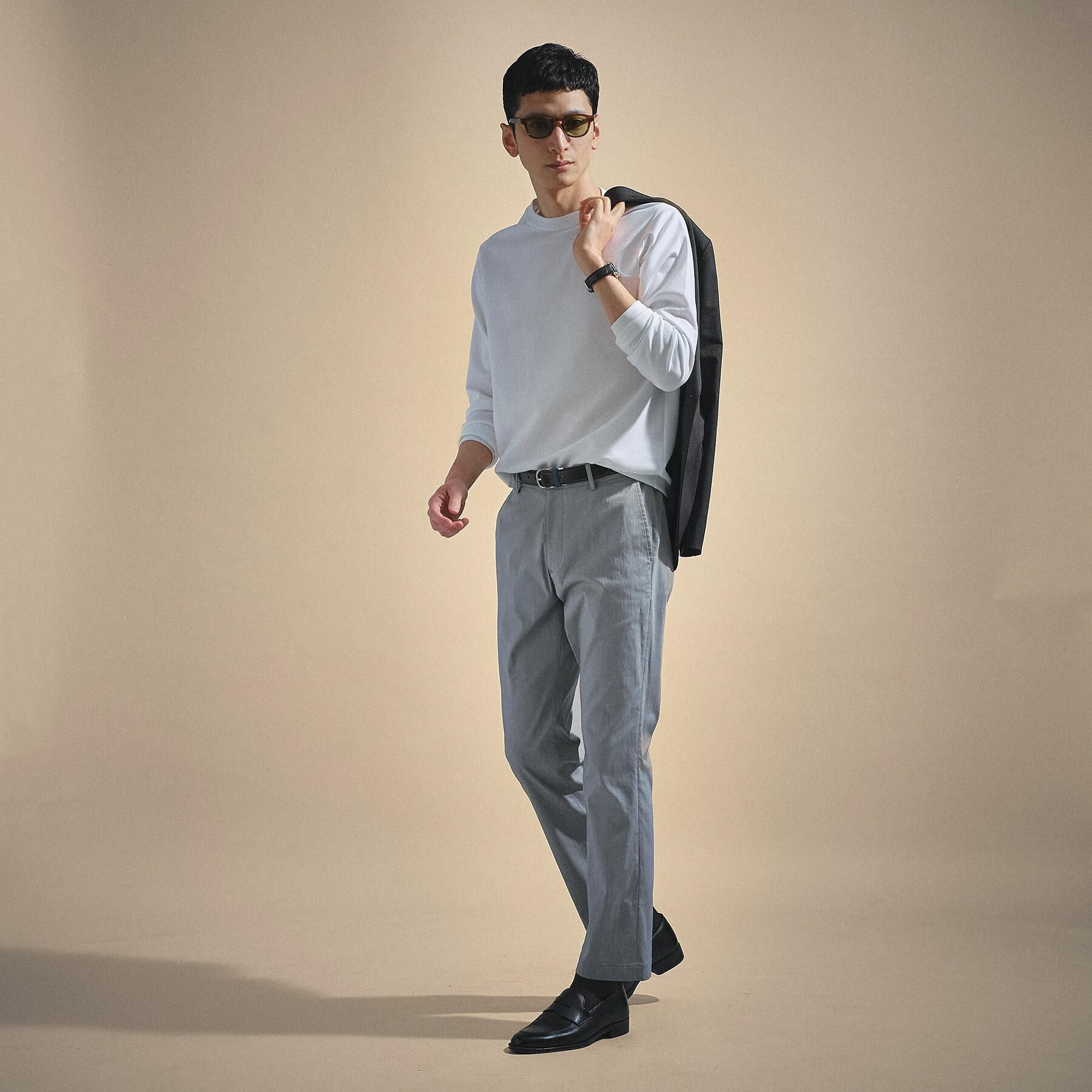 TAKEO KIKUCHI「【尾州ファブリック】ジャガードカットソー」|Tシャツ・カットソー|