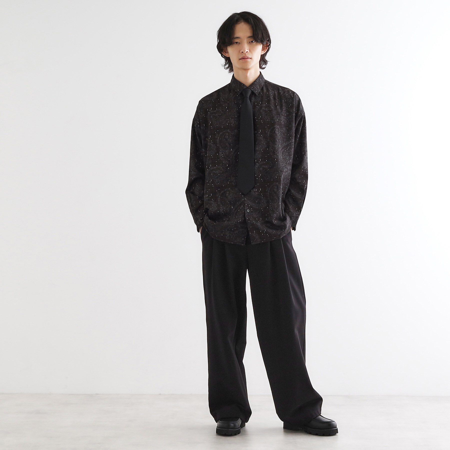 tk.TAKEO KIKUCHI「【ネクタイ付】チェックオンペイズリージャカードシャツ」|シャツ・ブラウス|