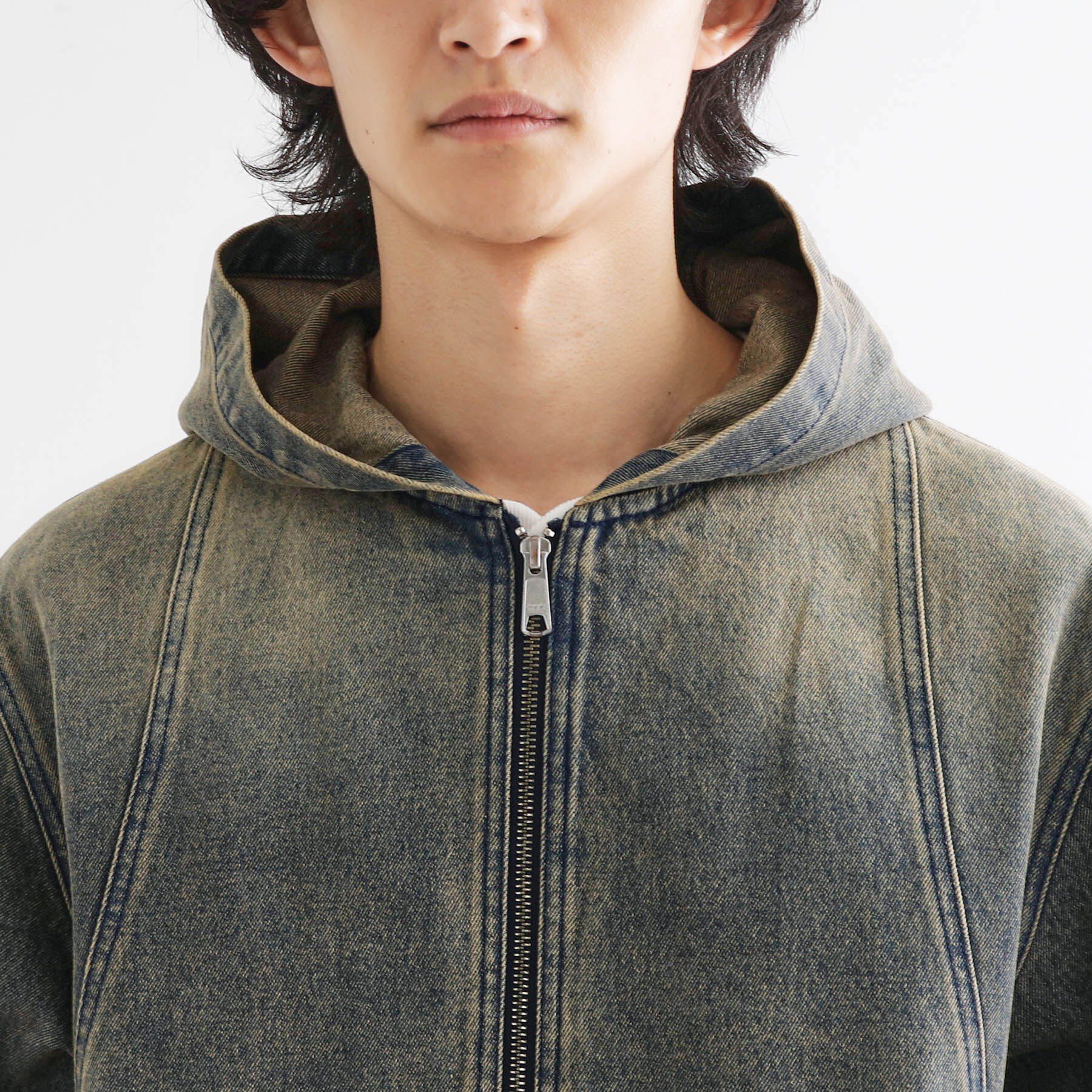 tk.TAKEO KIKUCHI「ヴィンテージライクデニムジップパーカ」|パーカー|