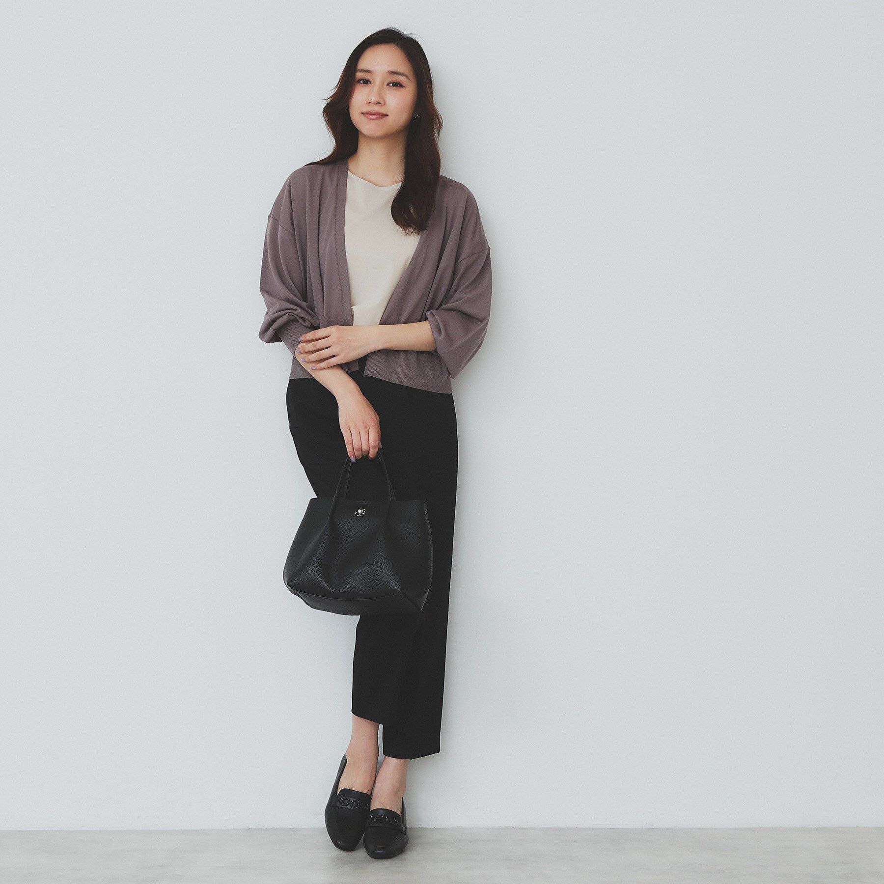 index「バイカラーフレアスリーブトップス【洗濯機洗い可】」|Tシャツ・カットソー|